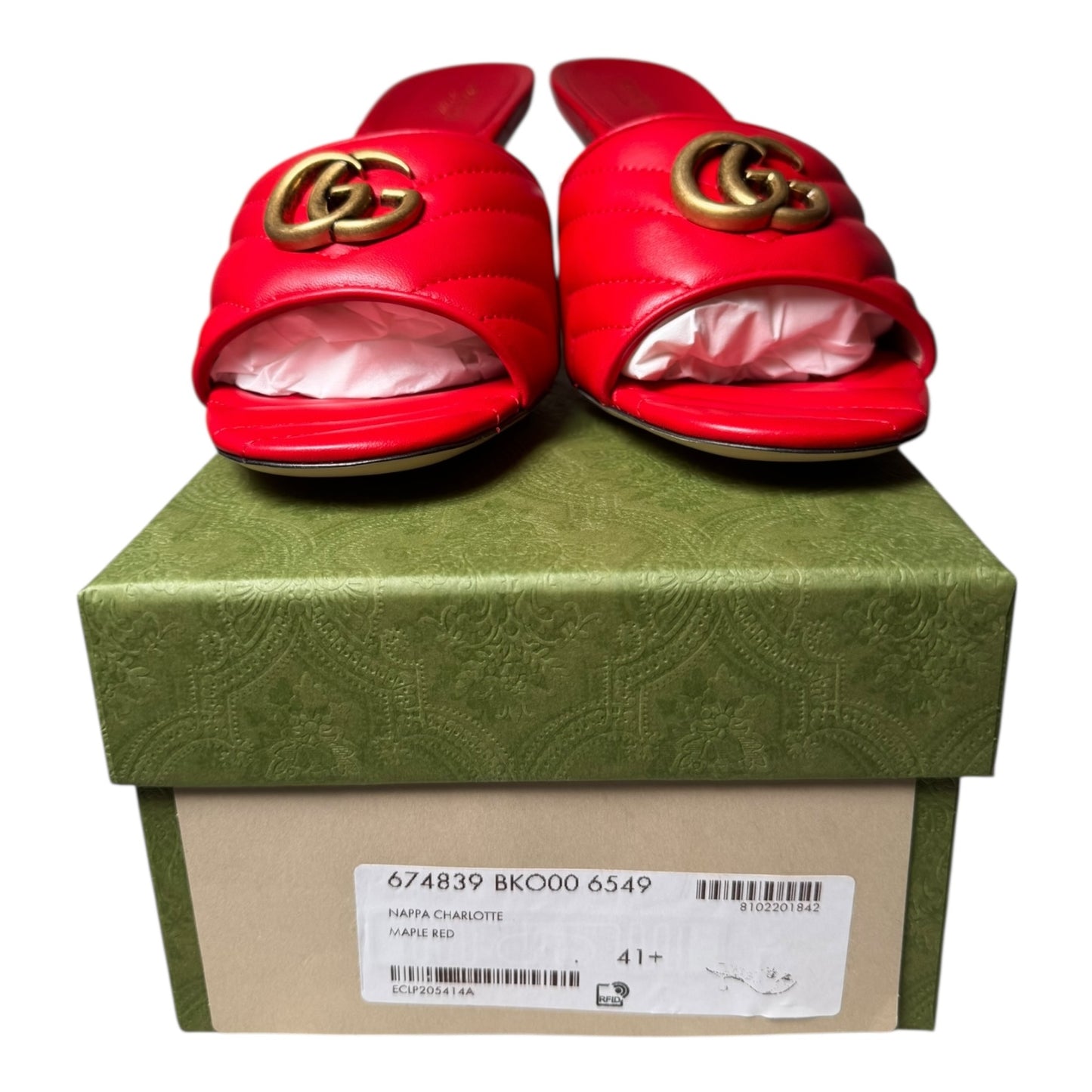 Gucci Marmont Double G 75 mm Slide Sandals