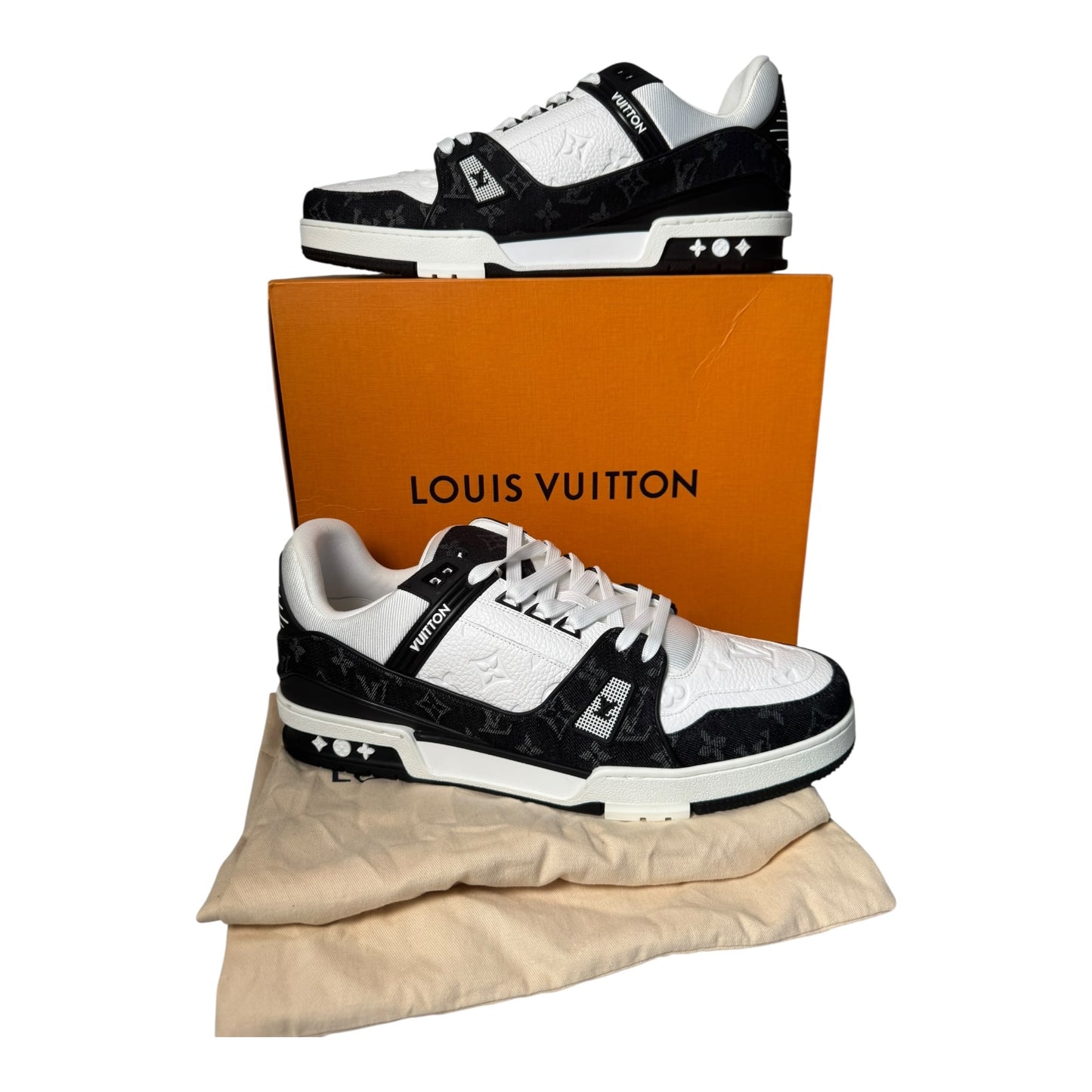 Louis Vuitton Leather Monogram Trainers