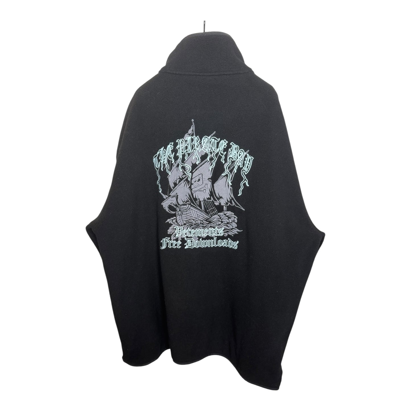 Vetements Pirate Bay Zip-Up Fleece