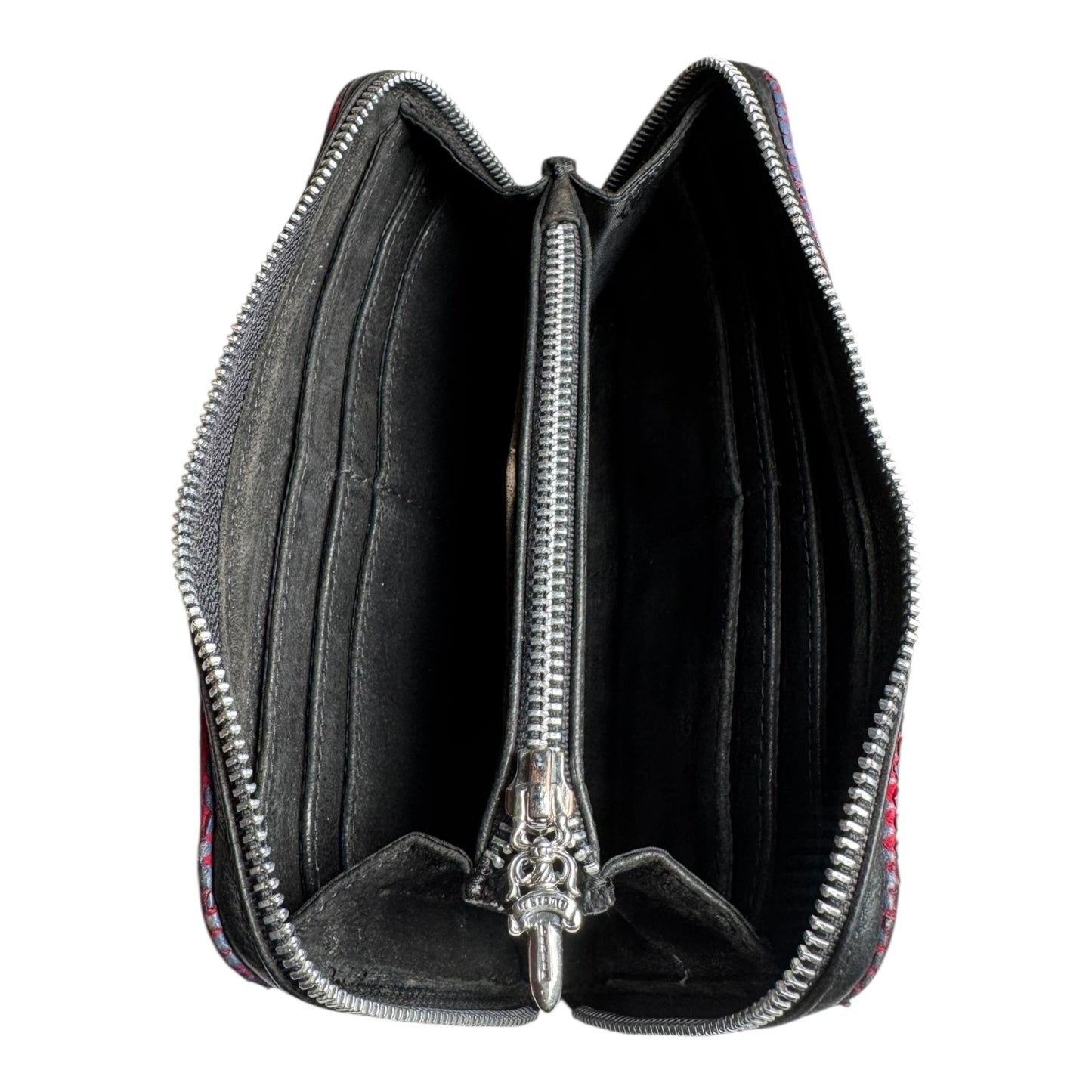Chrome Hearts Rec F Fleur Zip Wallet
