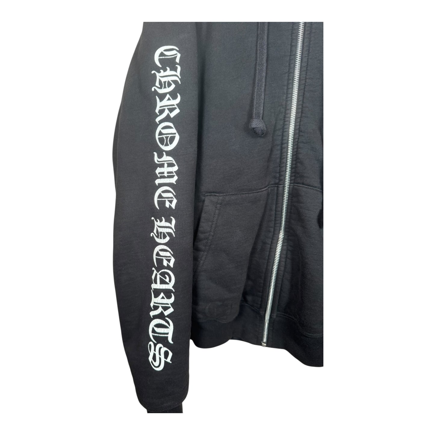 Chrome Hearts Scroll Logo Thermal Zip-Up Hoodie