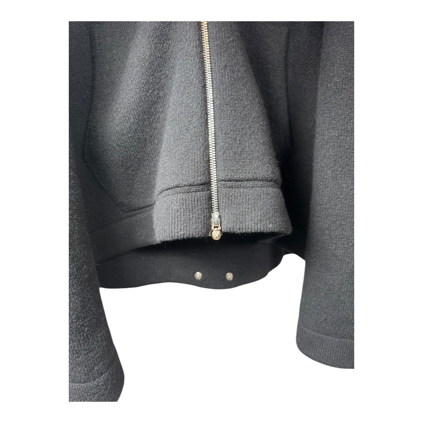 Chrome Hearts Cashmere Triple Cross Zip-Up Hoodie