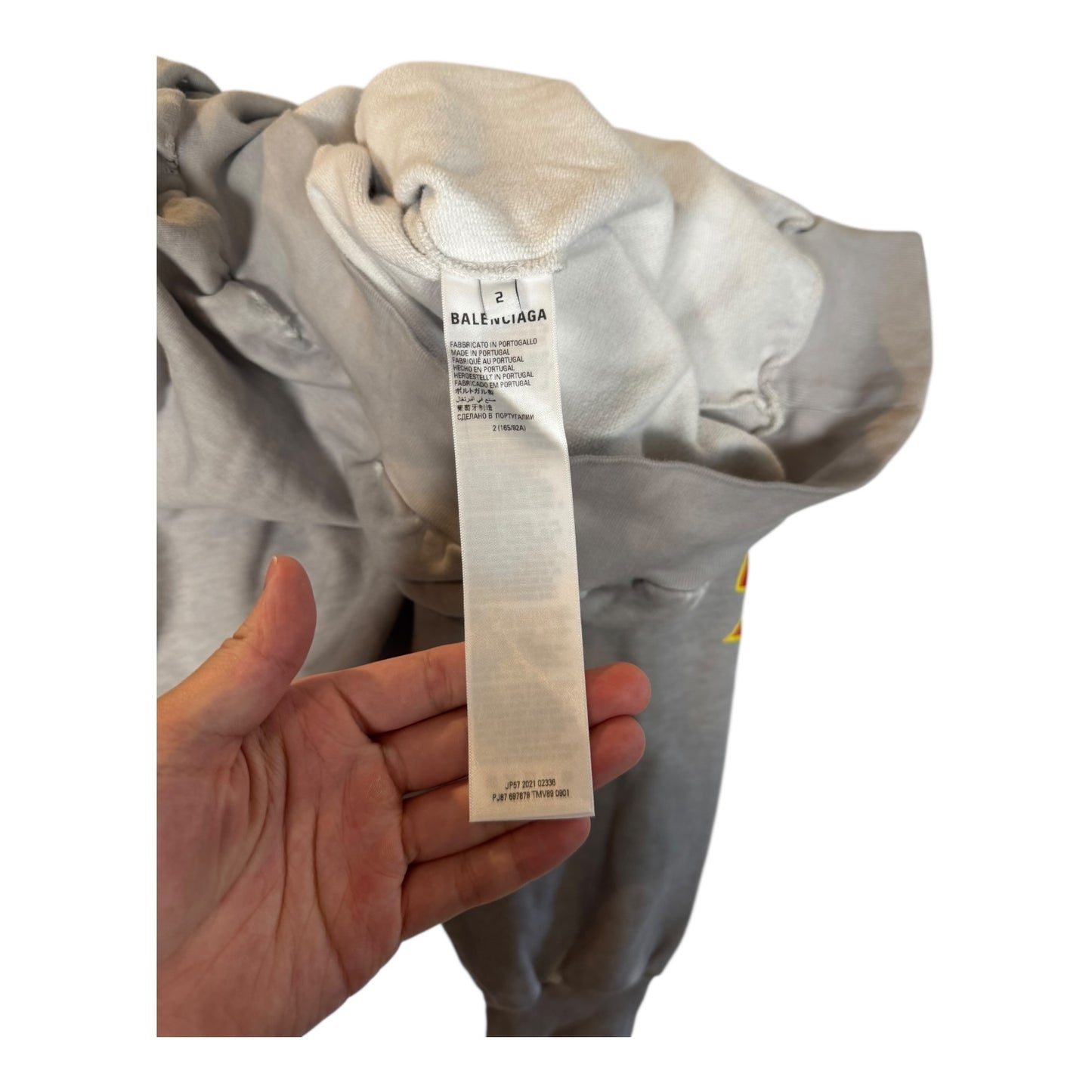 Balenciaga Distressed Metal Hoodie