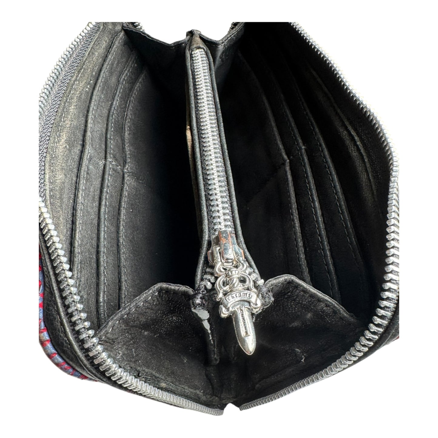 Chrome Hearts Rec F Fleur Zip Wallet