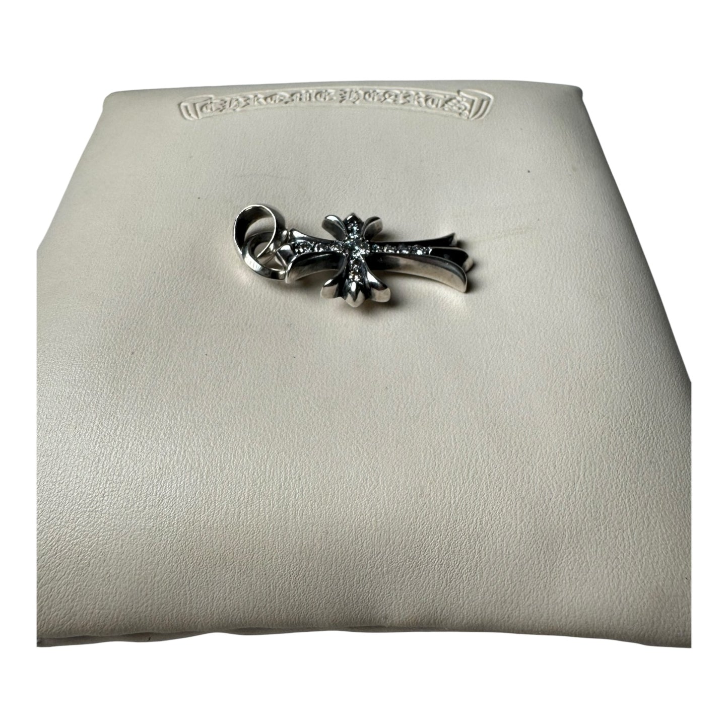 Chrome Hearts Pave CH Cross Pendant