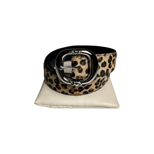 Chrome Hearts Cheetah Pony Hair Gunslinger Belt