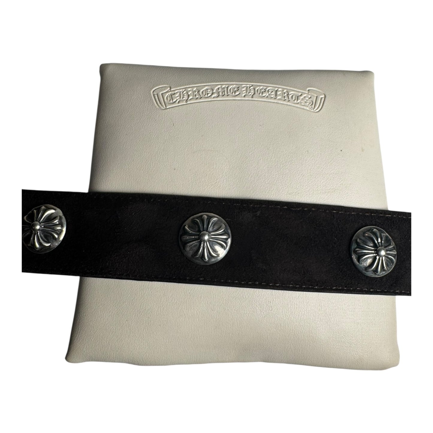 Chrome Hearts Velvet Studded Gunslinger Belt