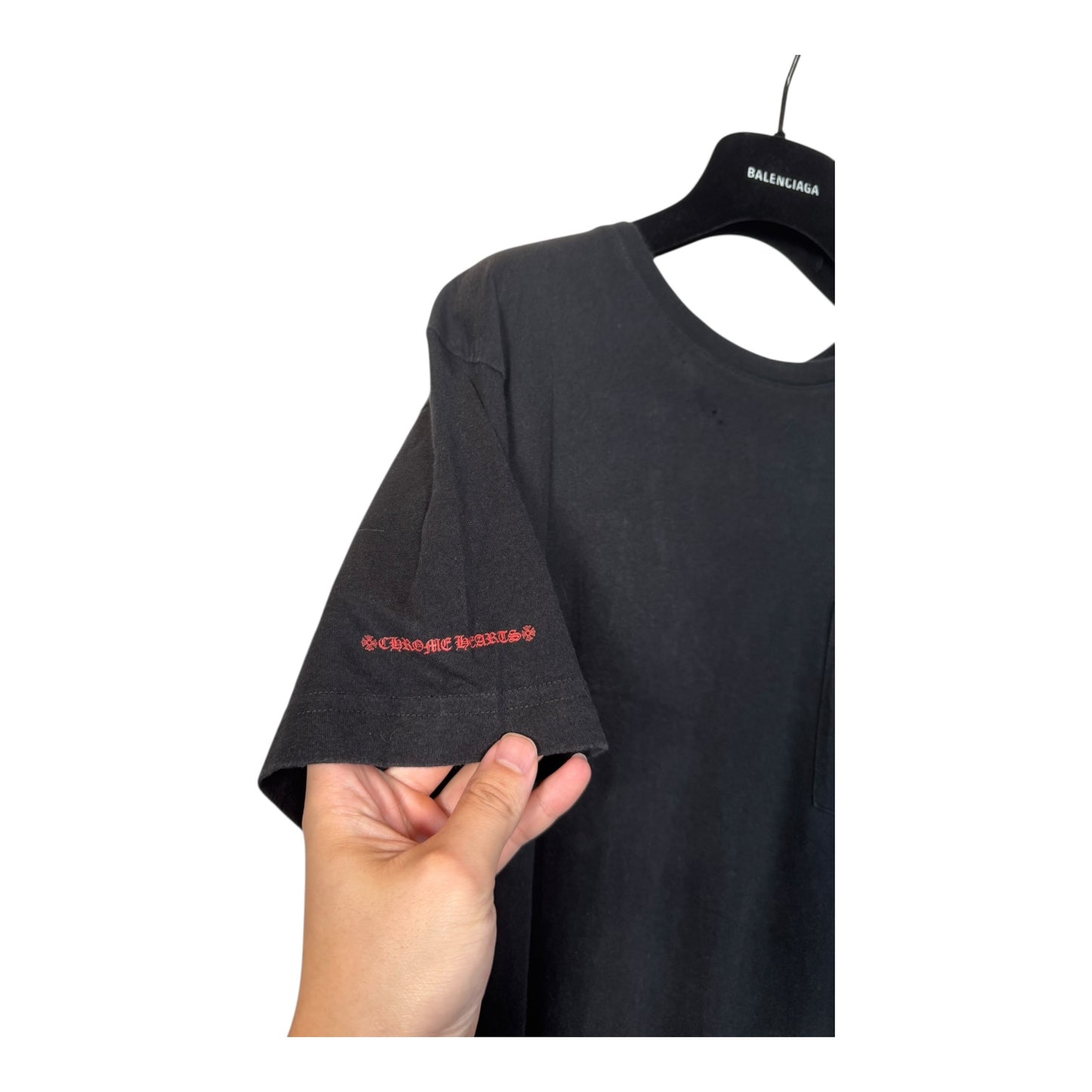Chrome Hearts Red Scroll Pocket T-Shirt