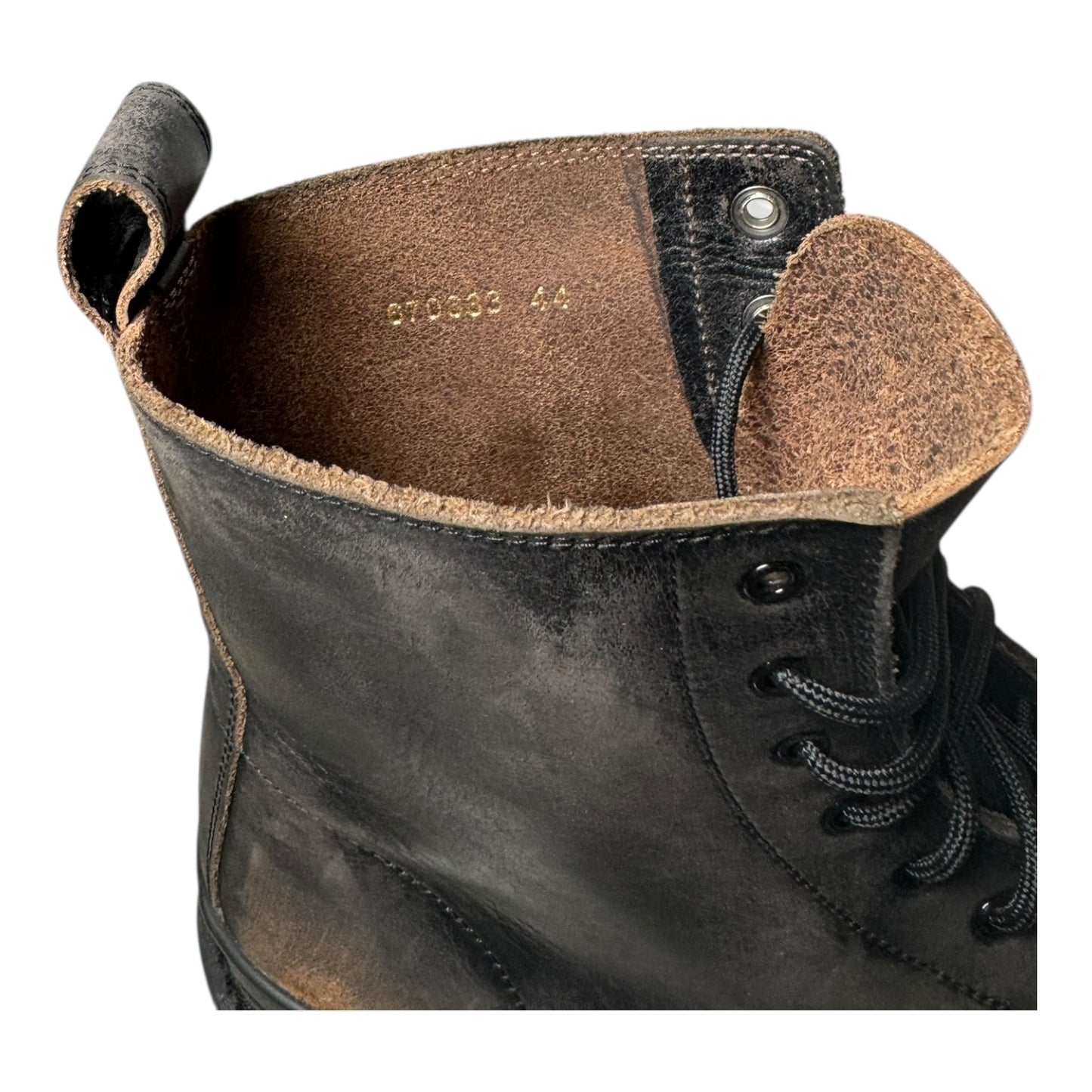 Balenciaga Distressed Leather Strike Boots