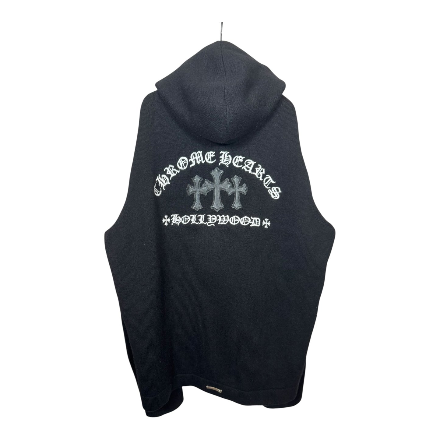 Chrome Hearts Cashmere Triple Cross Zip-Up Hoodie