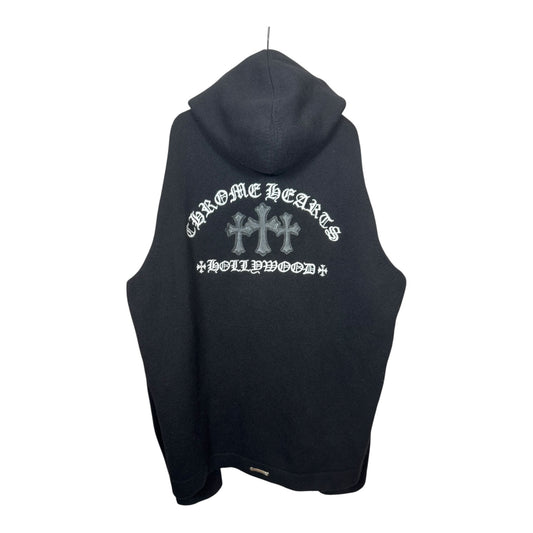 Chrome Hearts Cashmere Triple Cross Zip-Up Hoodie