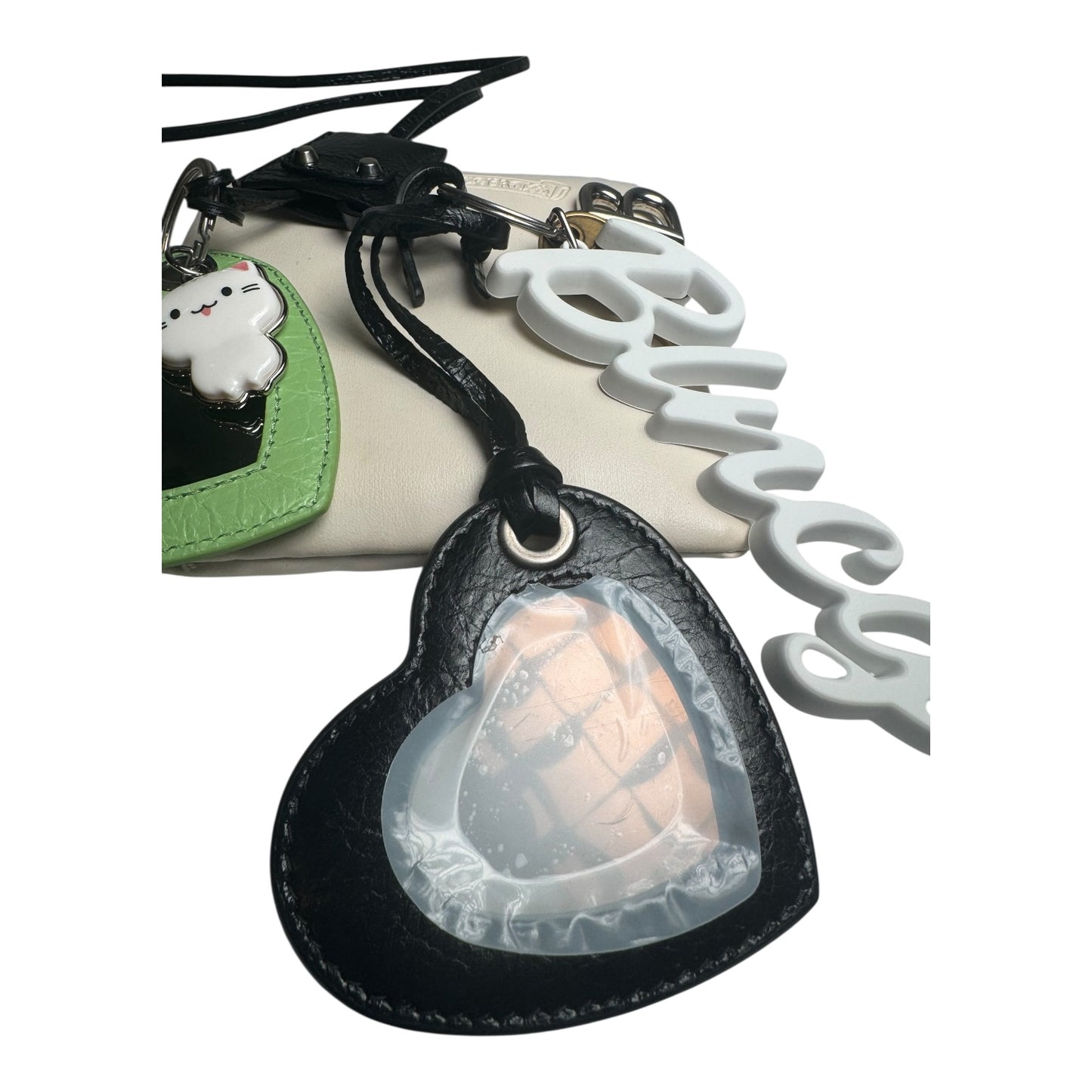 Balenciaga Heart Mirror Keychain