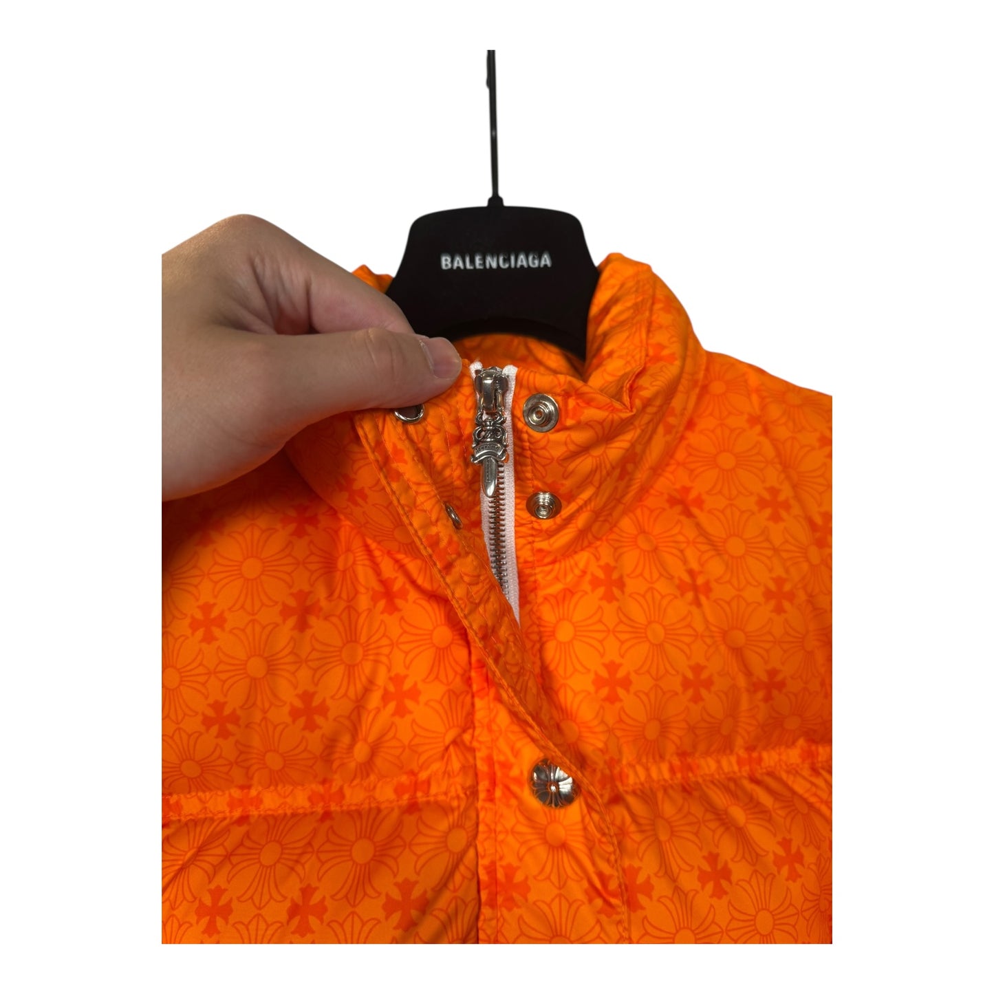 Chrome Hearts Cropped Monogram Puffer Jacket
