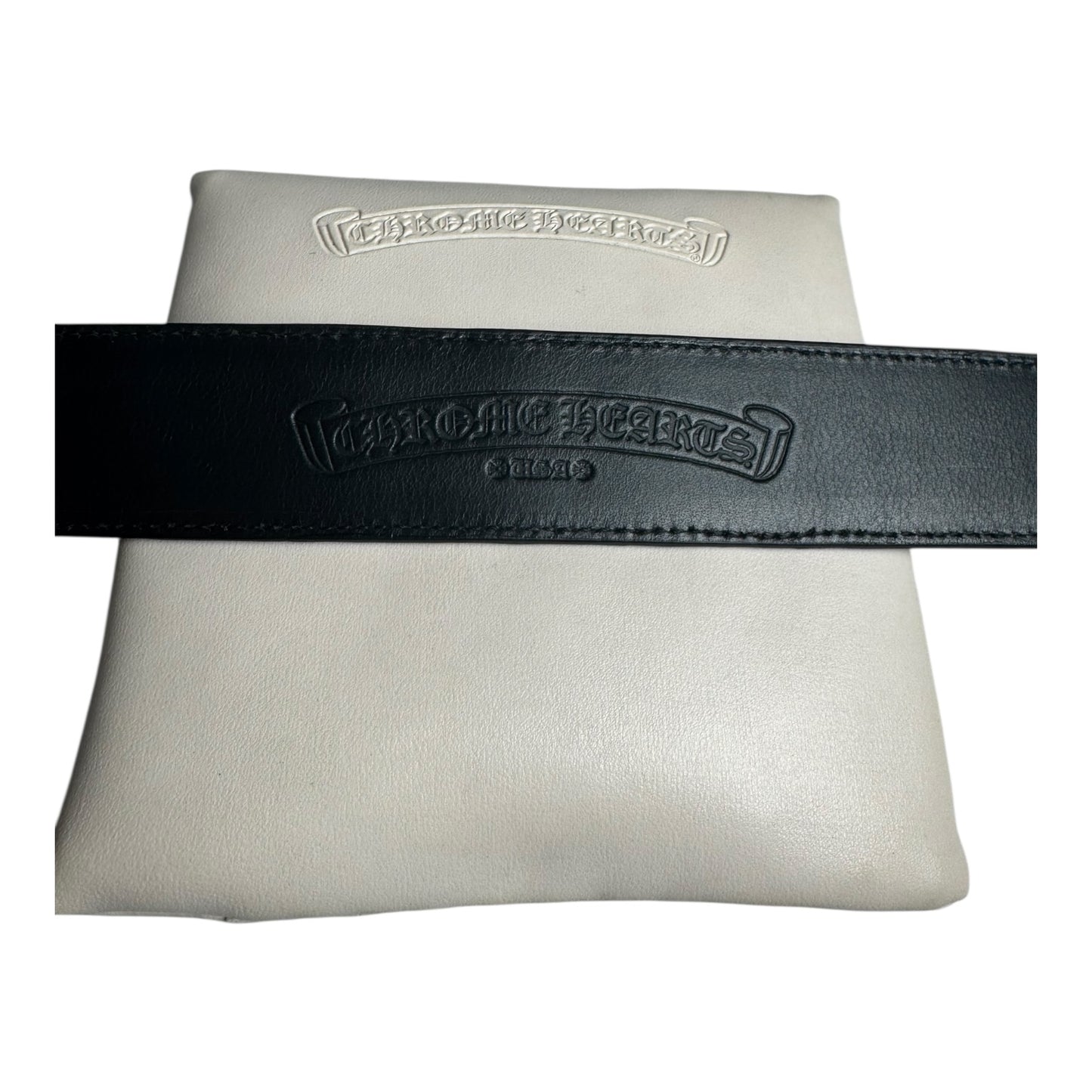 Chrome Hearts Silver Tip Alligator Gunslinger Belt