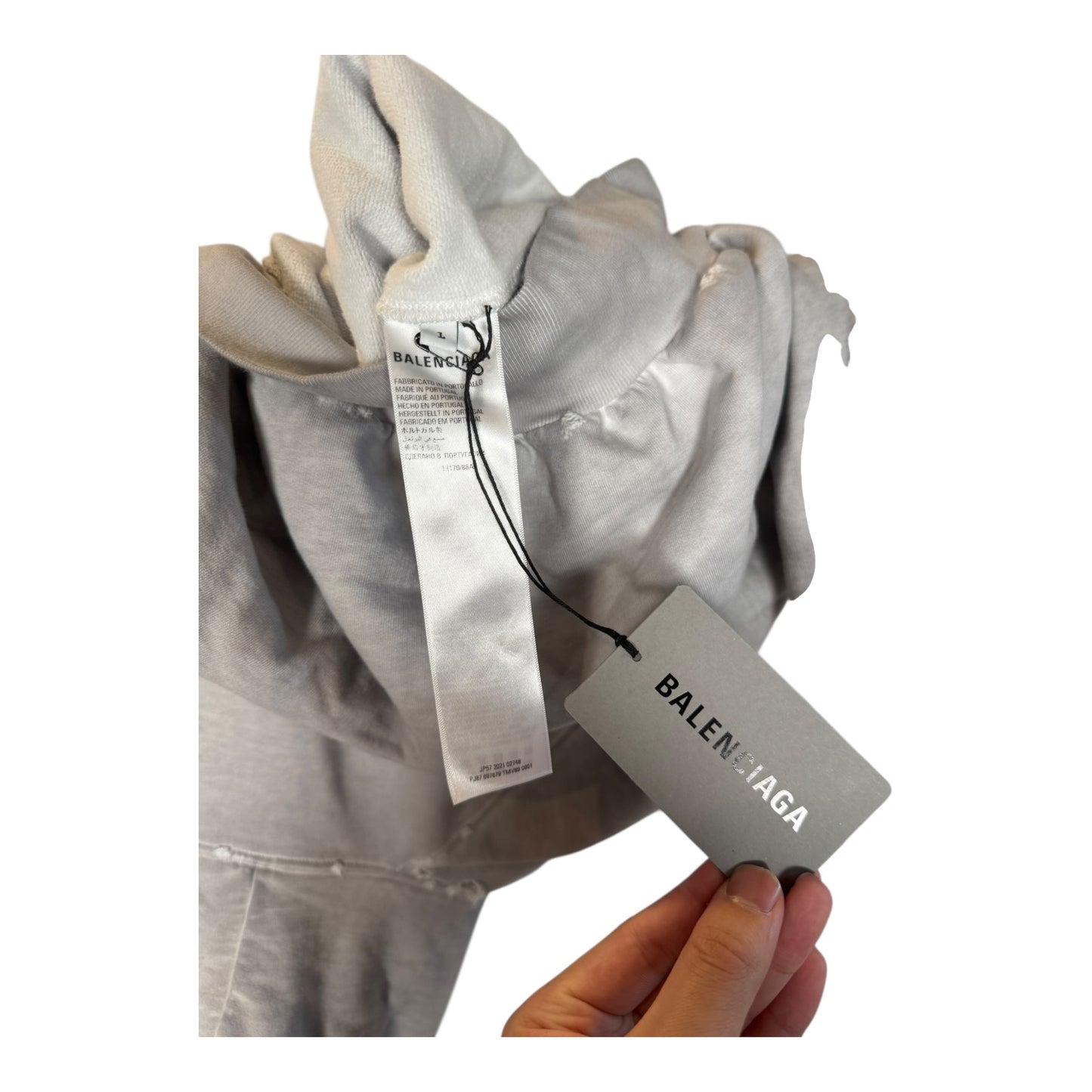 Balenciaga Distressed Metal Hoodie