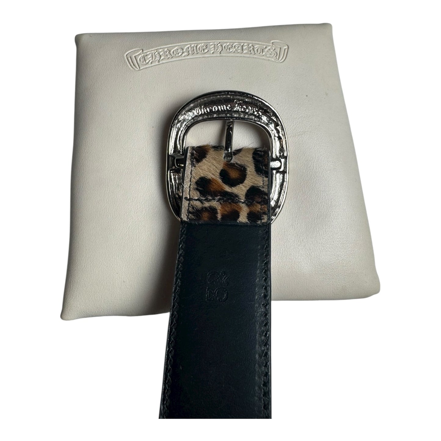 Chrome Hearts Cheetah Pony Hair Gunslinger Belt