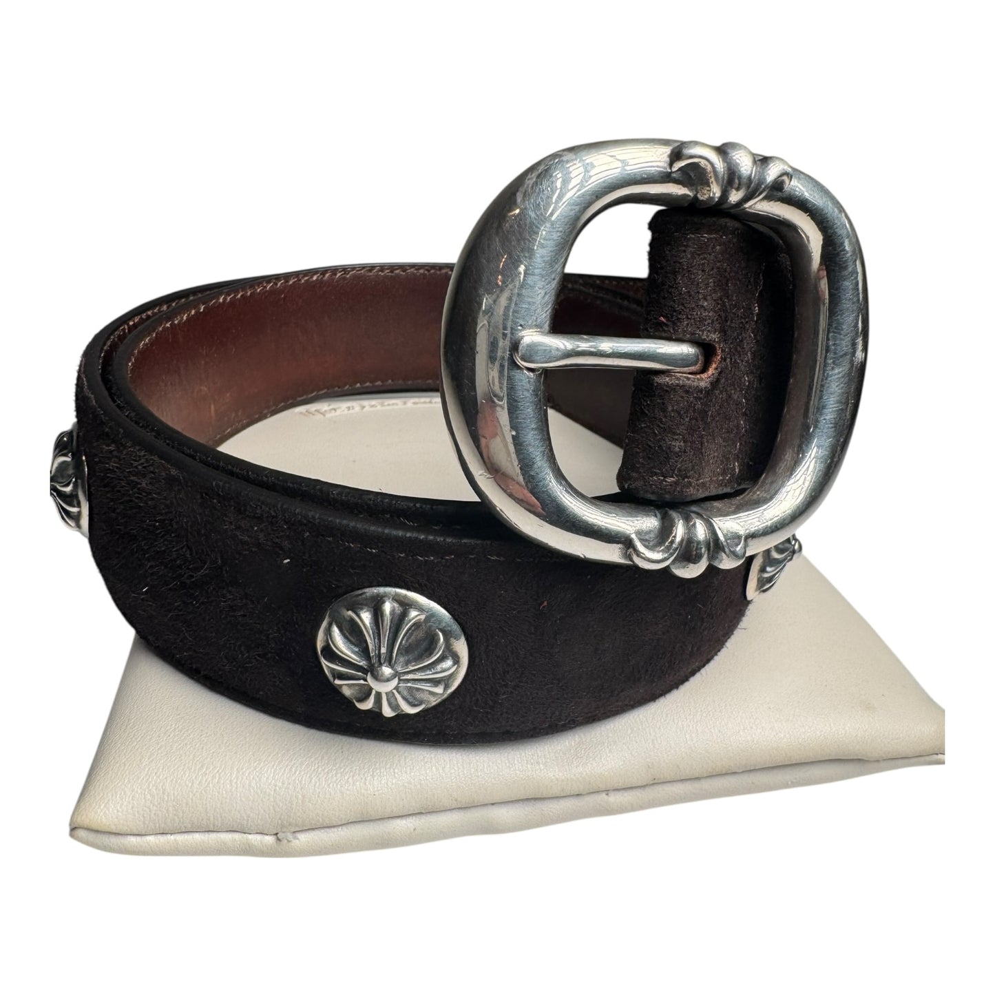 Chrome Hearts Velvet Studded Gunslinger Belt