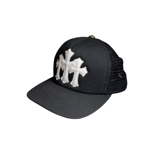 Chrome Hearts Triple Leather Cross Hat