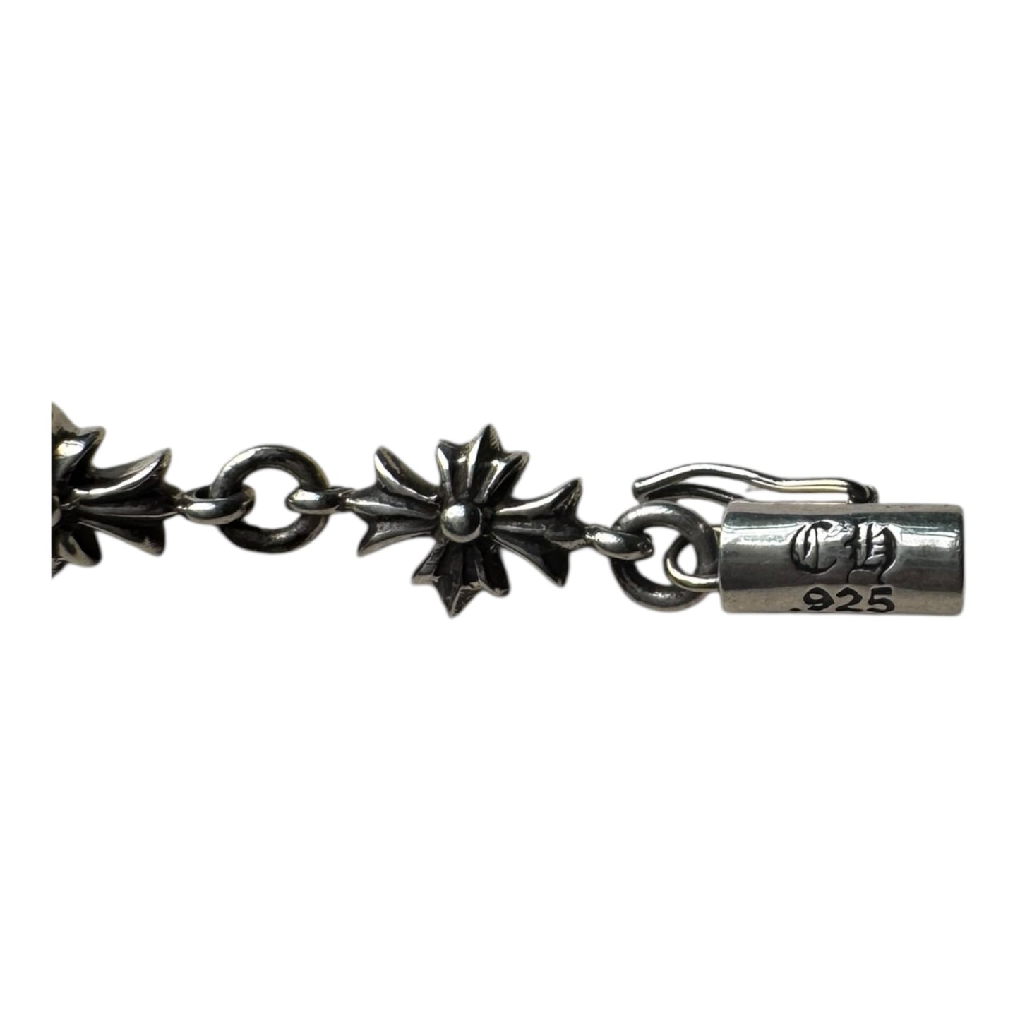 Chrome Hearts Black Diamond Tiny E Bracelet