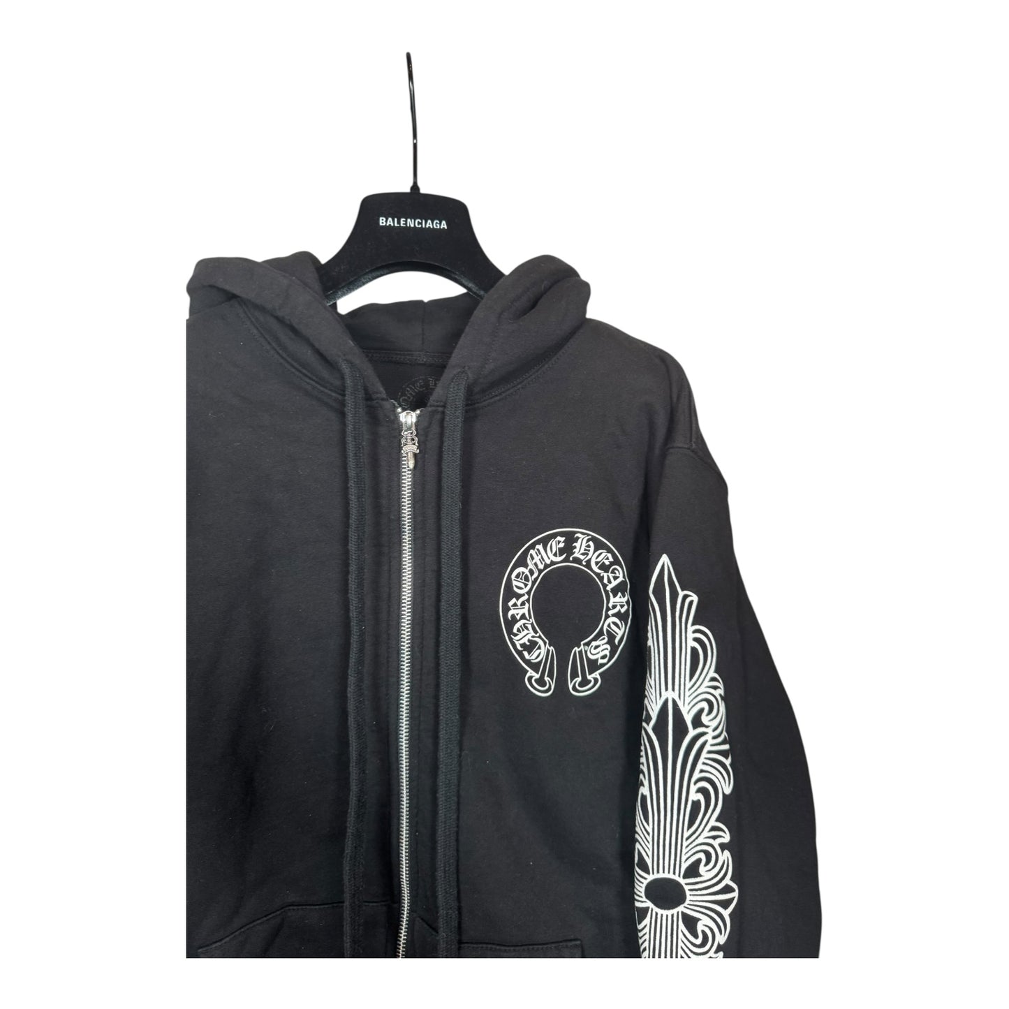 Chrome Hearts Thermal Floral Horseshoe Zip-Up