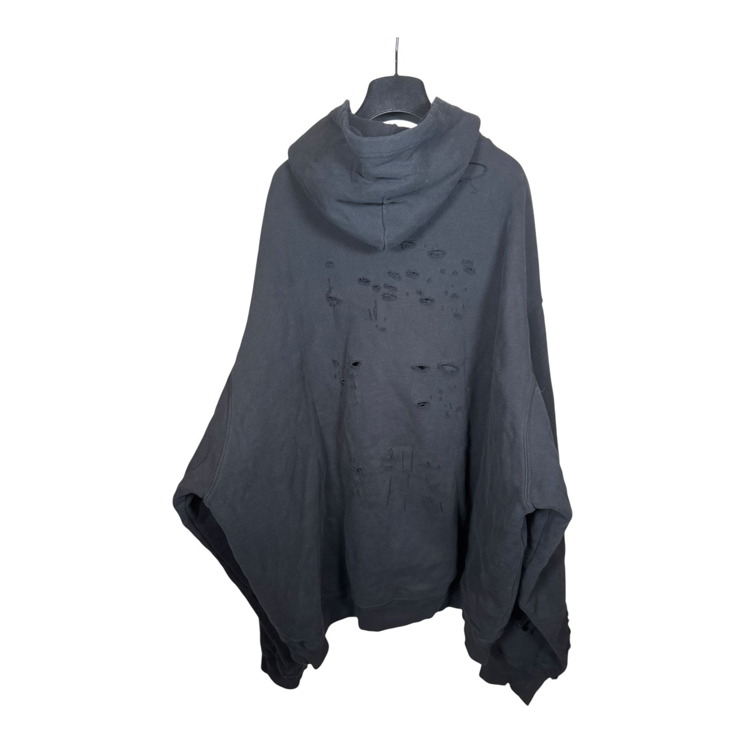Balenciaga Double Layered Distressed Hoodie