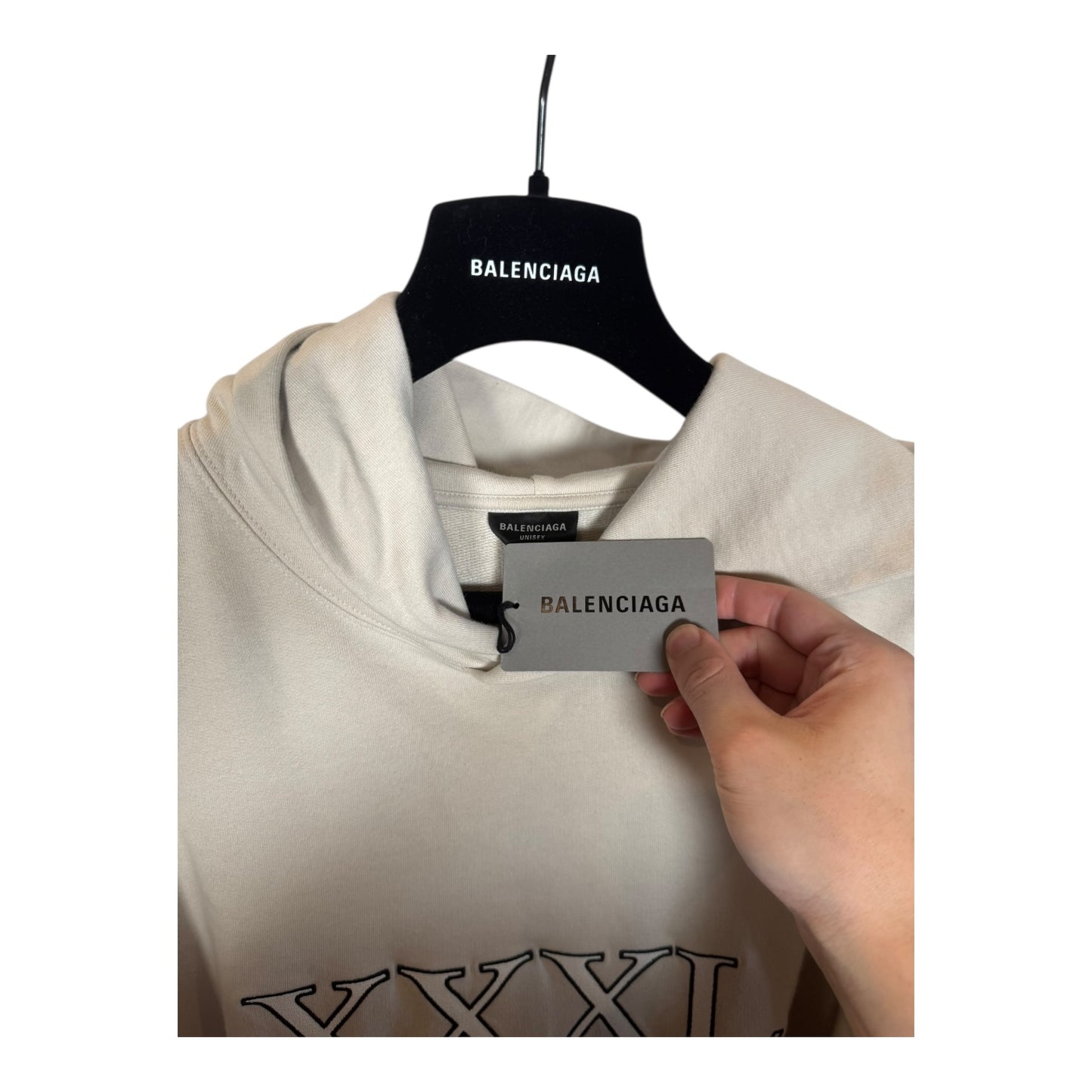 Balenciaga XXXL Embroidered Hoodie
