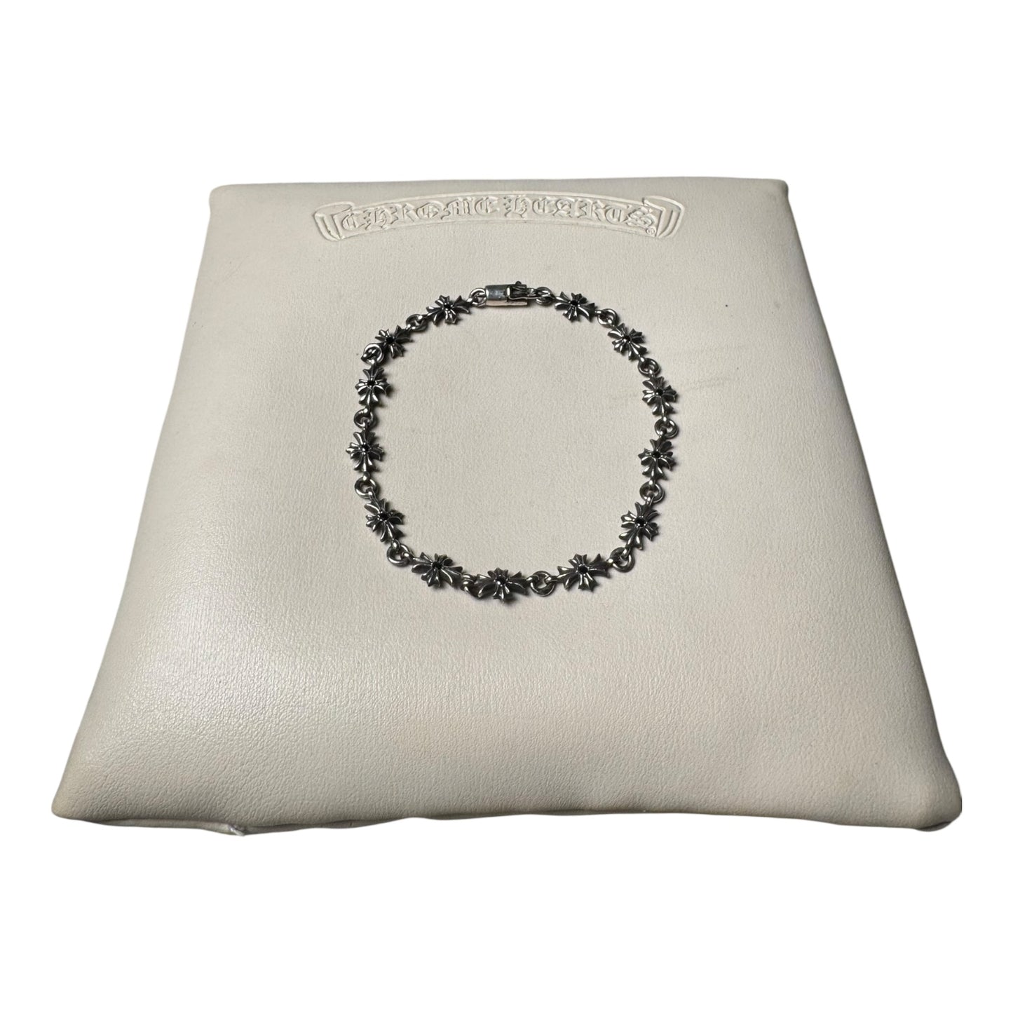 Chrome Hearts Black Diamond Tiny E Bracelet