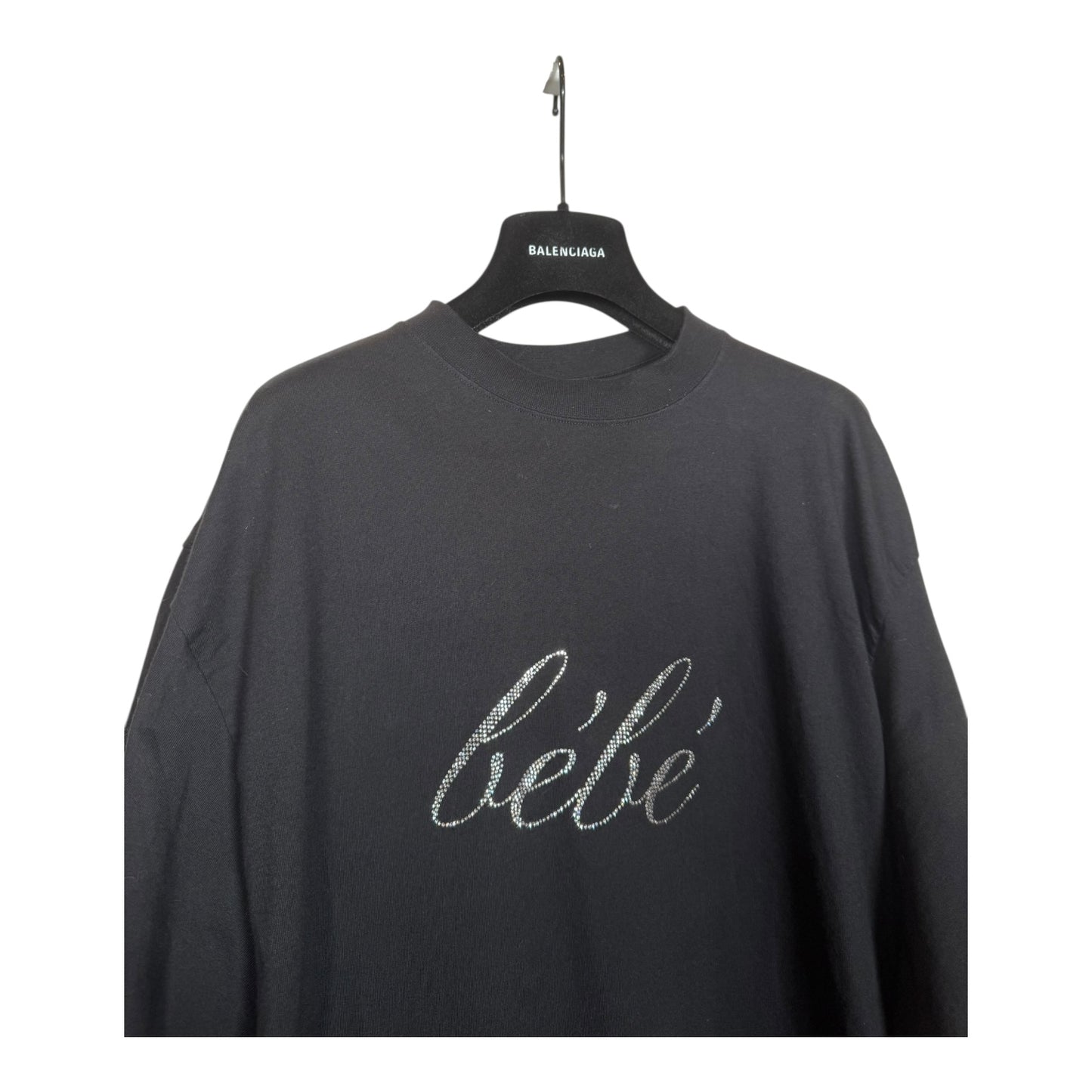 Balenciaga Rhinestone Bebe T-Shirt
