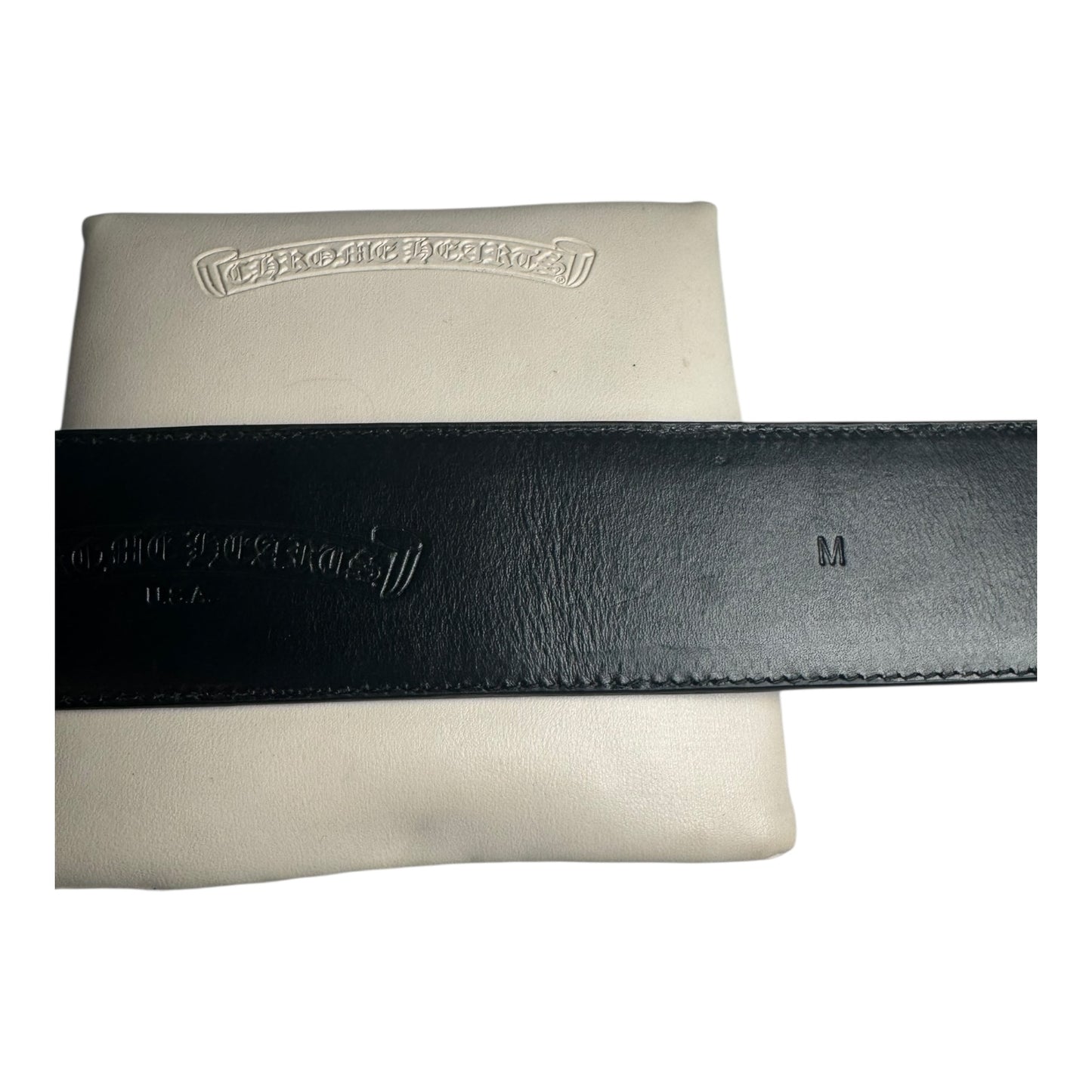 Chrome Hearts Alligator Leather Double Pin Roller Belt