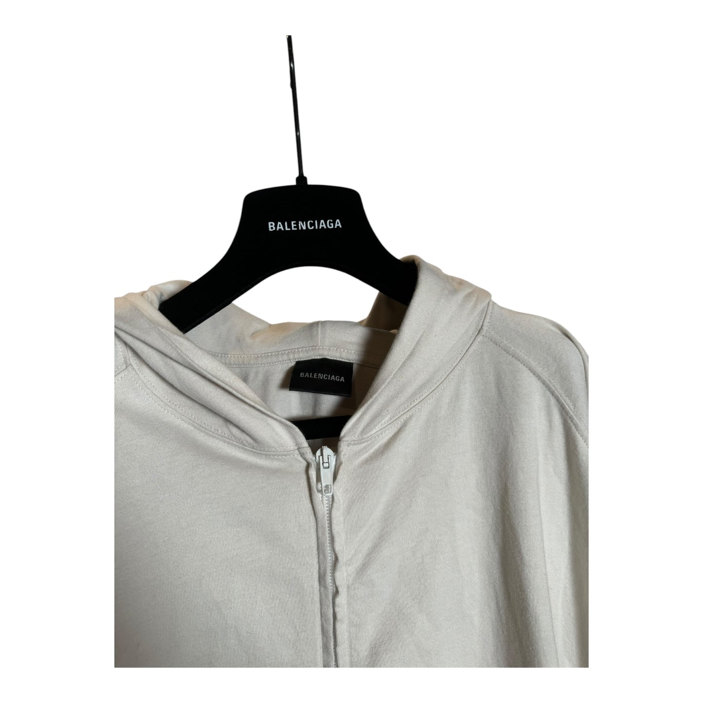 Balenciaga Sample Sporty B Zip-Up Hoodie