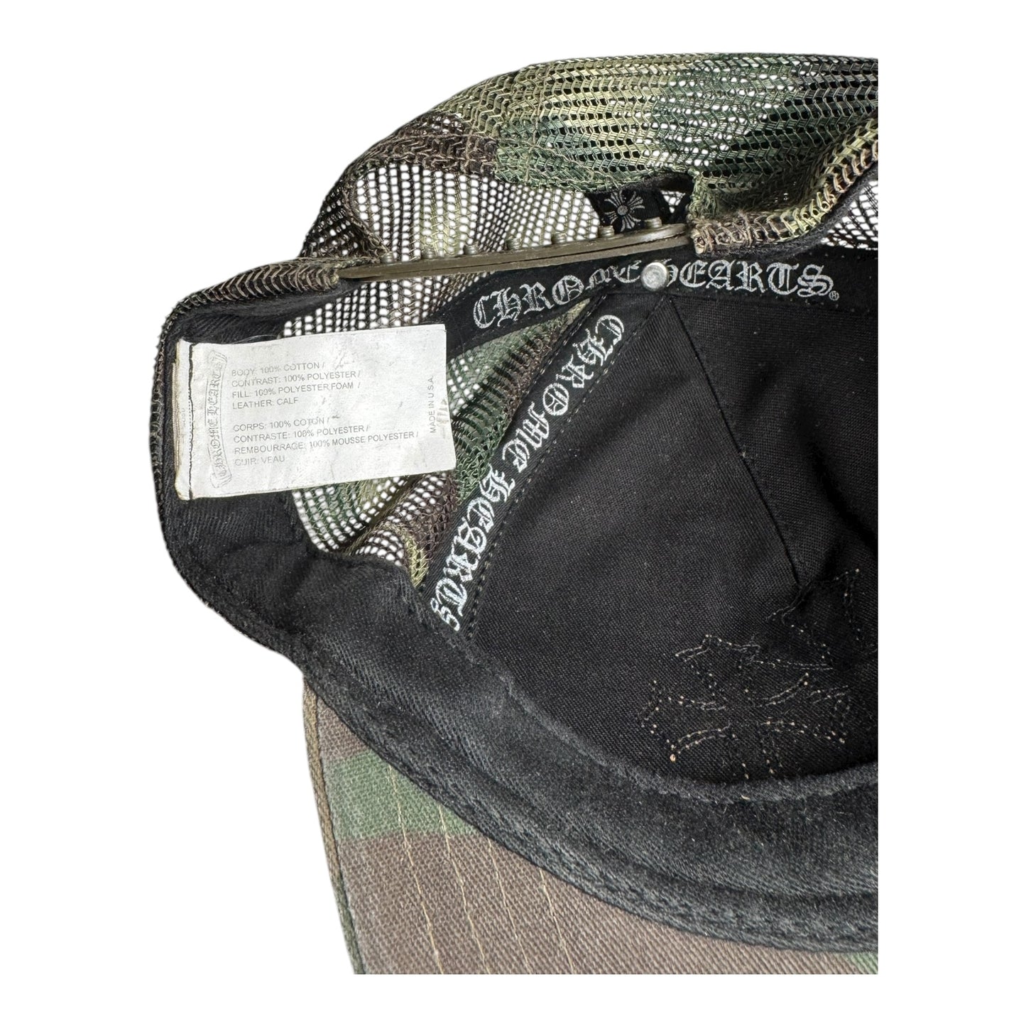 Chrome Hearts Triple Leather Cross Hat