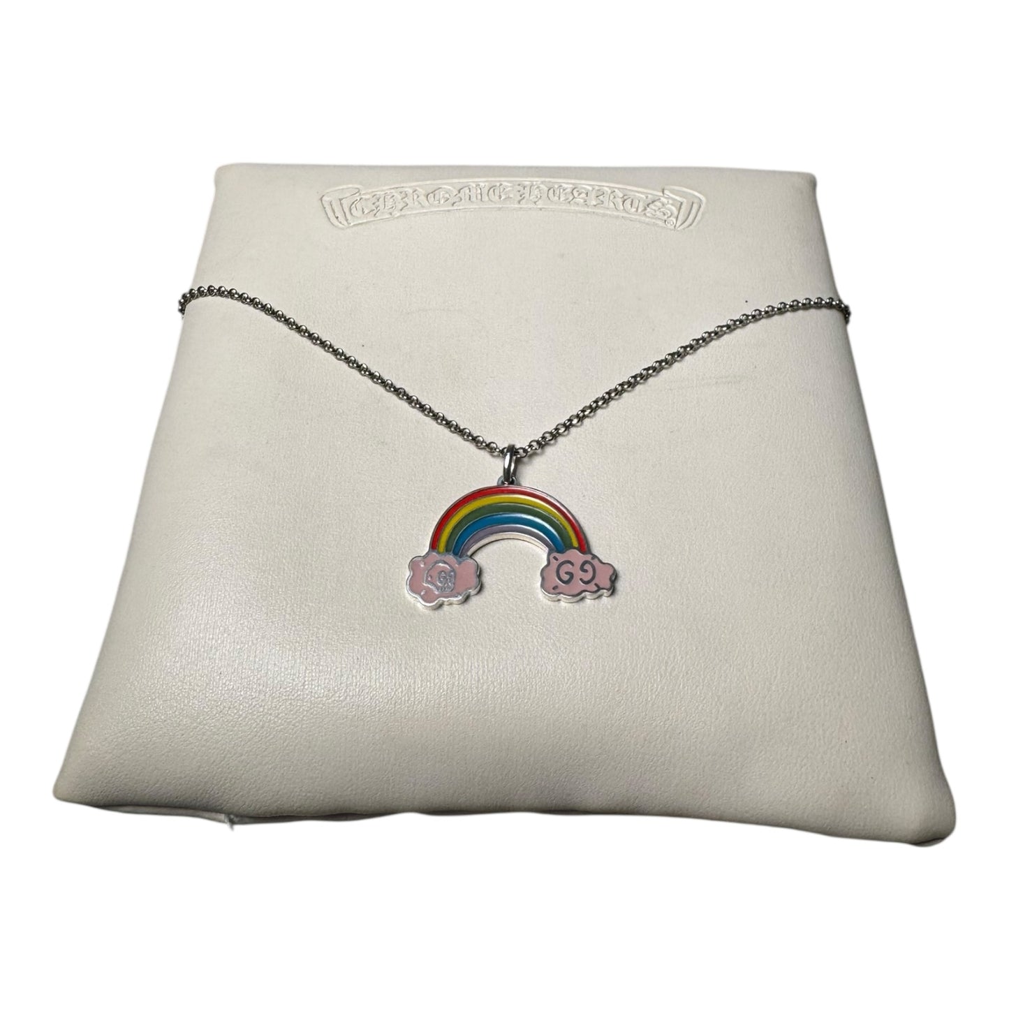 Gucci Ghost Rainbow Charm Necklace