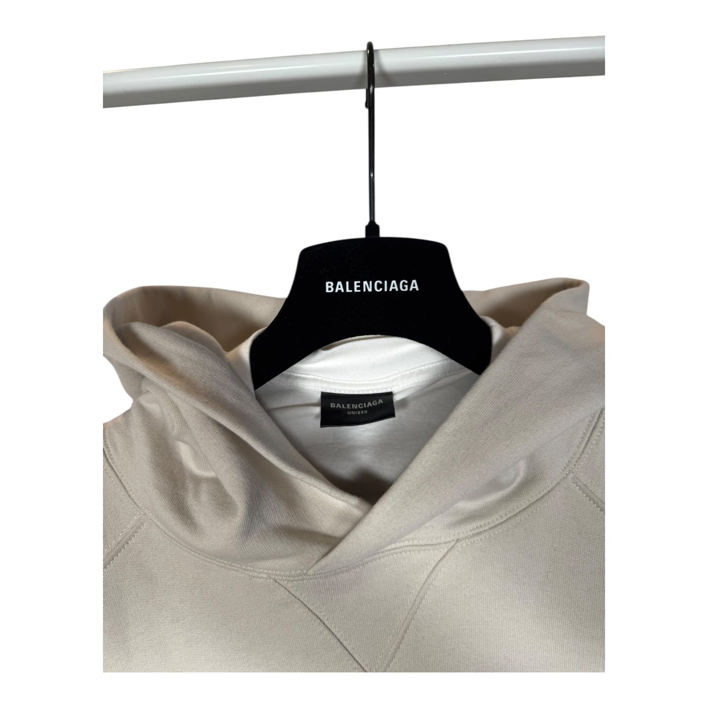 Balenciaga XXXL Layered Embroidered Hoodie