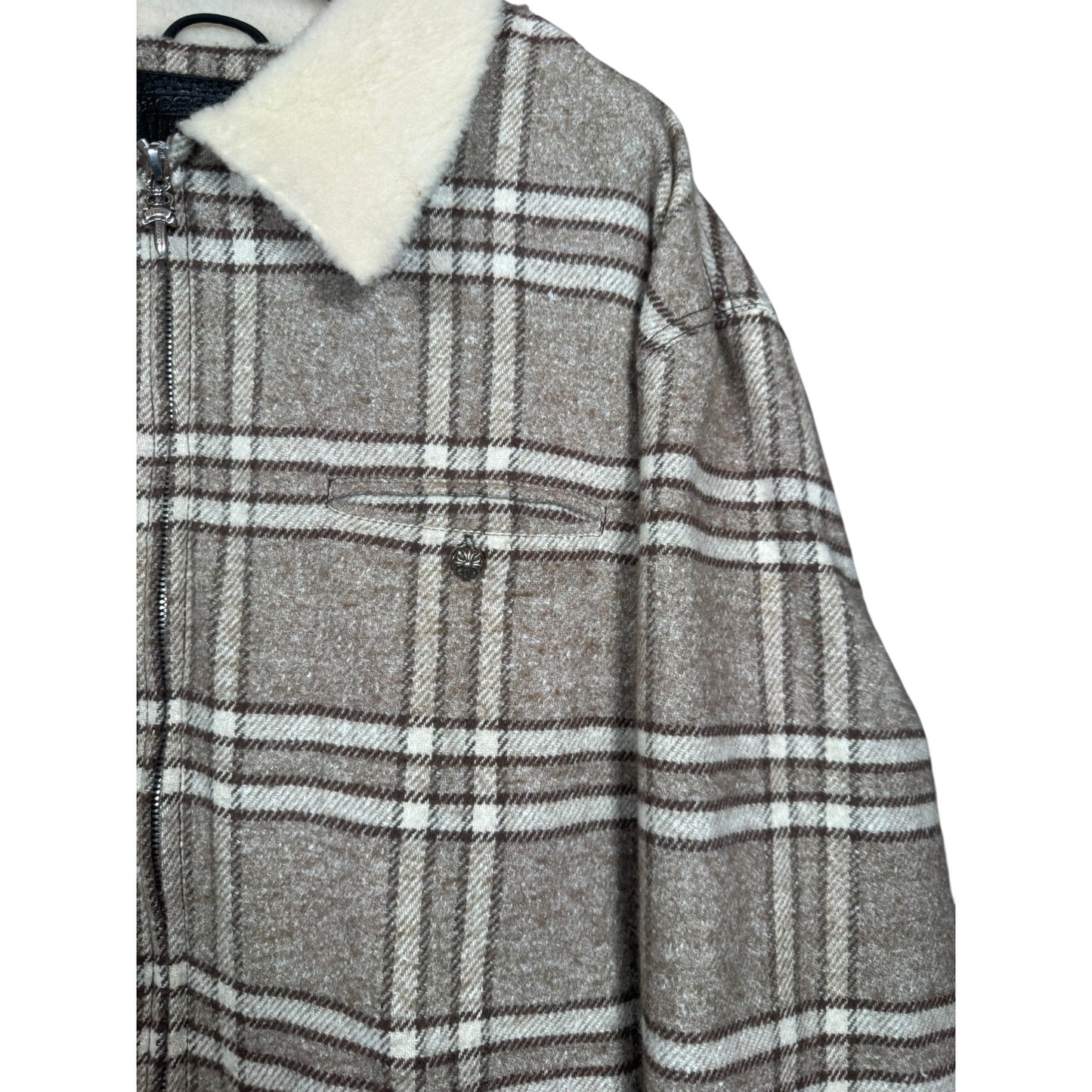 Chrome Hearts Sherpa Flannel Work Jacket