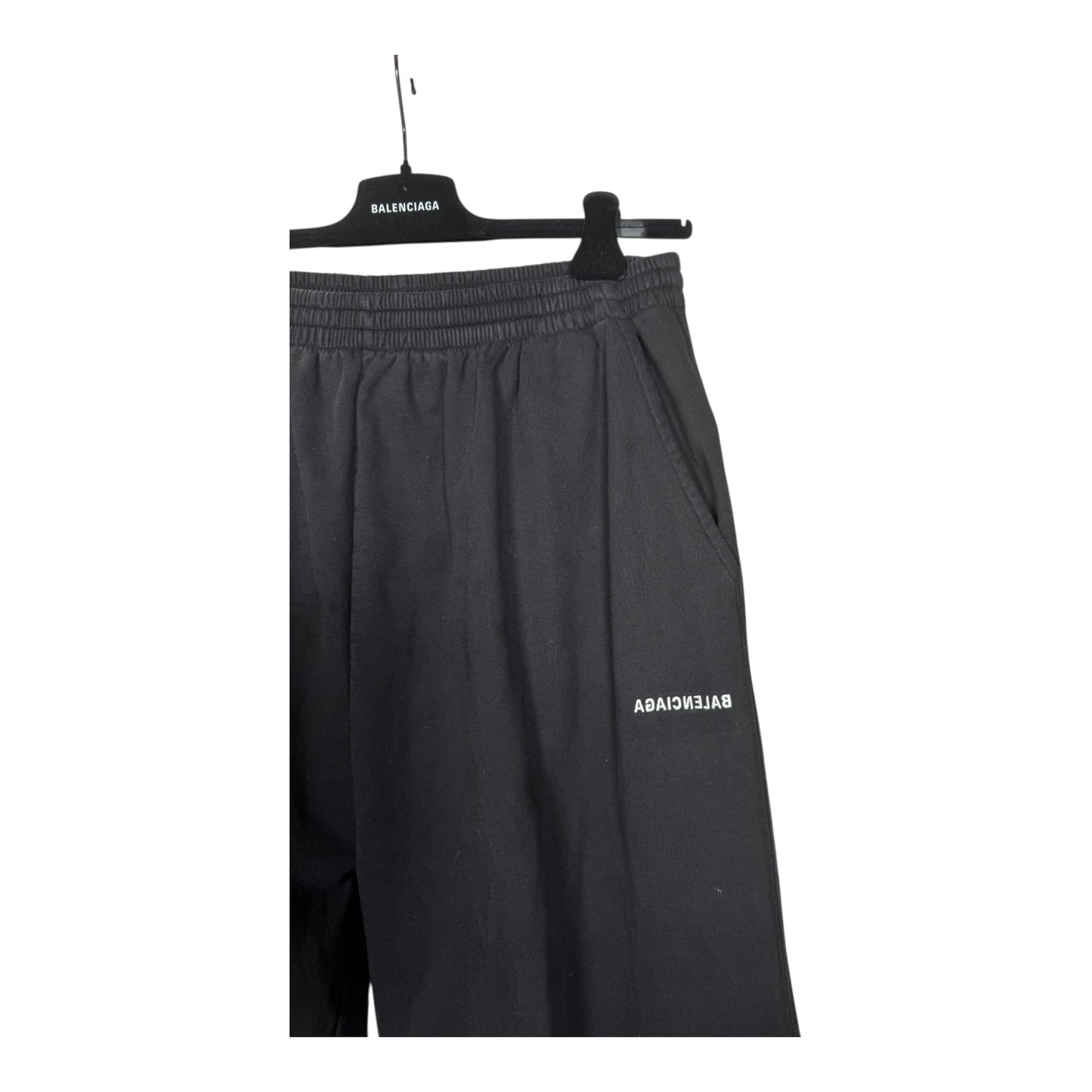 Balenciaga Embroidered Reverse Logo Sweatpants