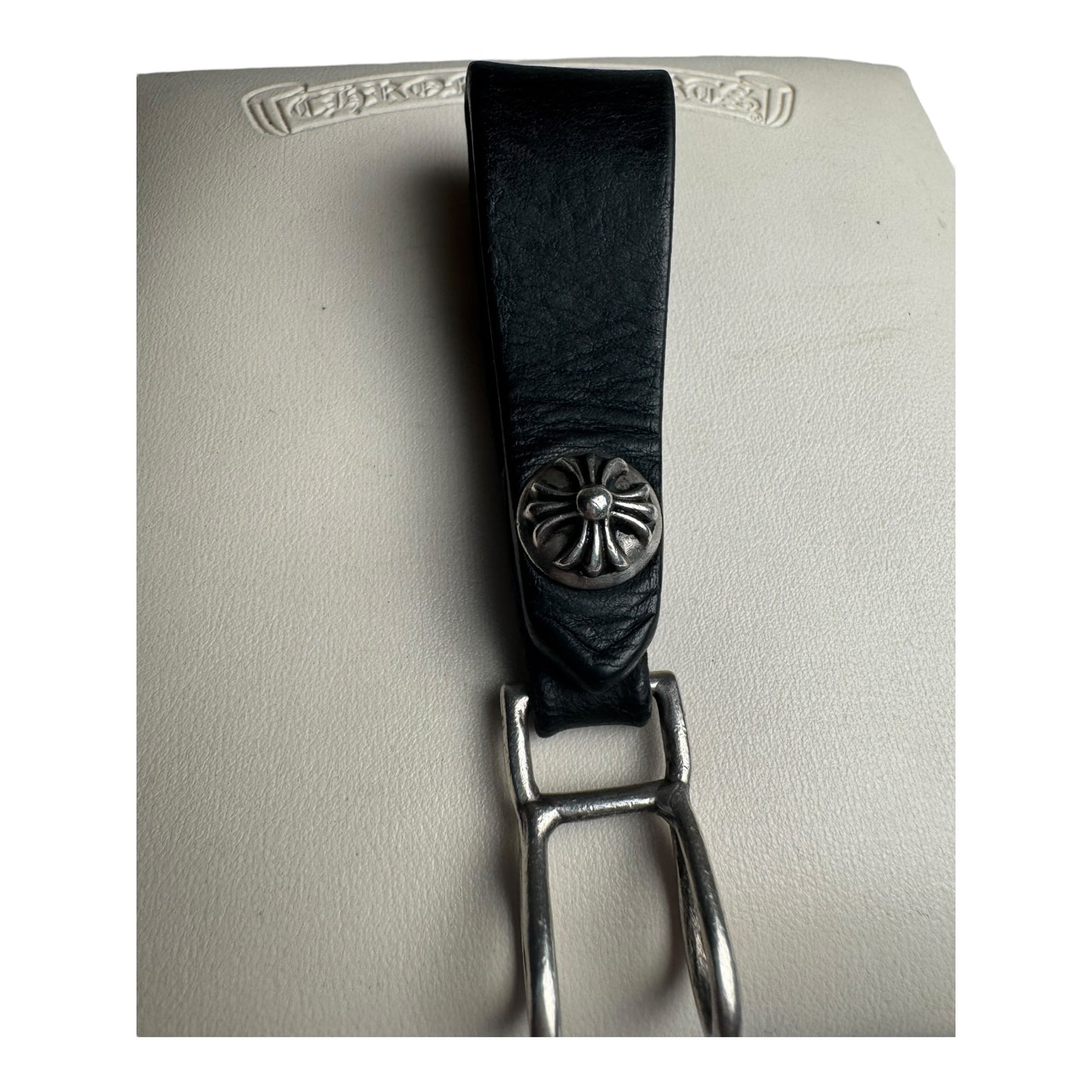 Chrome Hearts Crossball Leather Belt Loop
