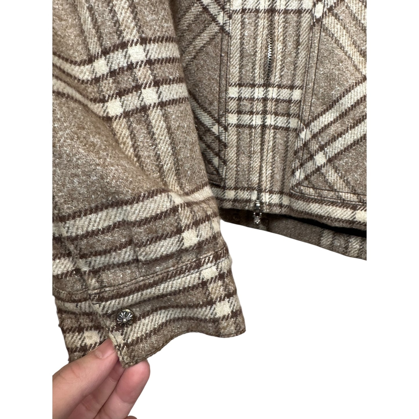 Chrome Hearts Sherpa Flannel Work Jacket