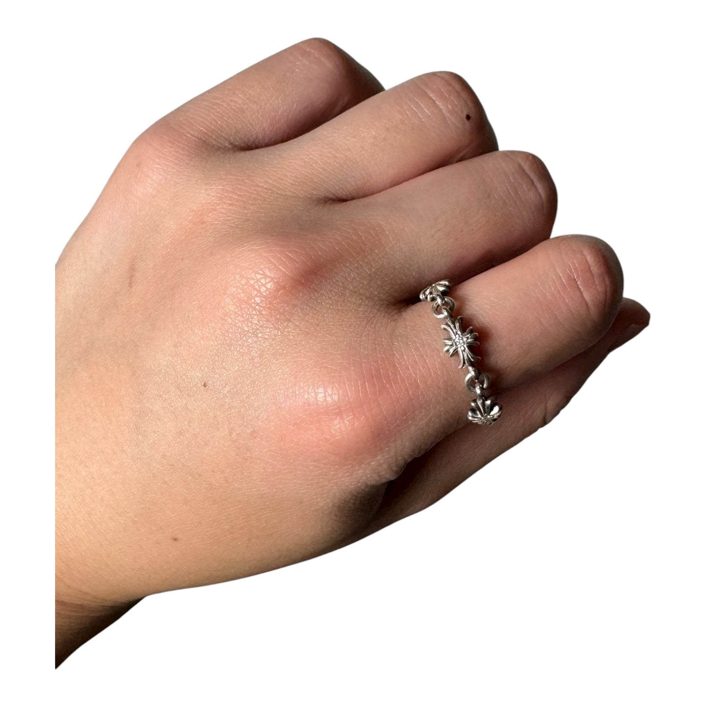 Chrome Hearts Pave Tiny E Ring