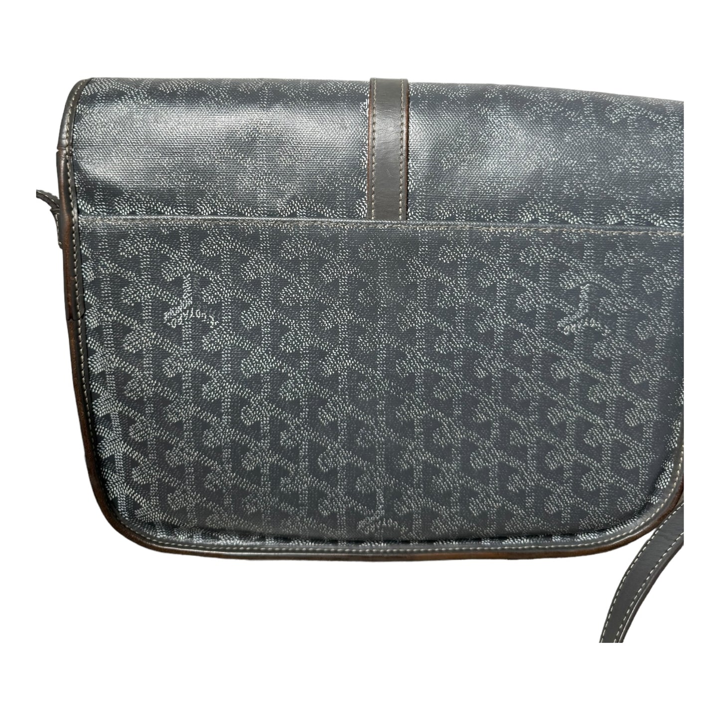 Goyard Belvedere Messenger MM Grey Crossbody Bag