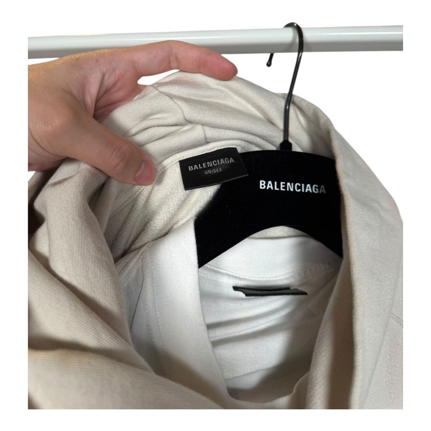 Balenciaga XXXL Layered Embroidered Hoodie