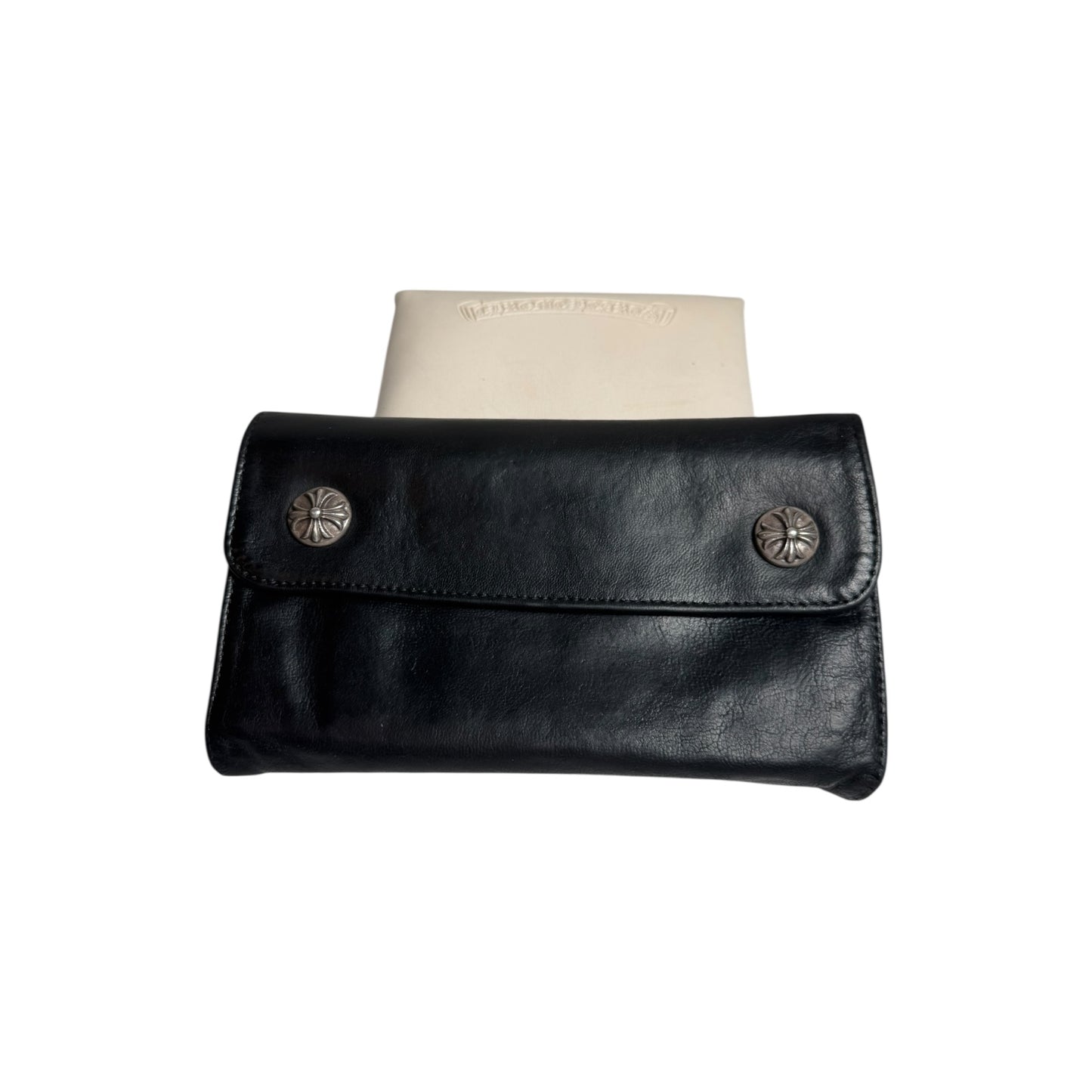 Chrome Hearts Plus Ball Snap Wave Wallet