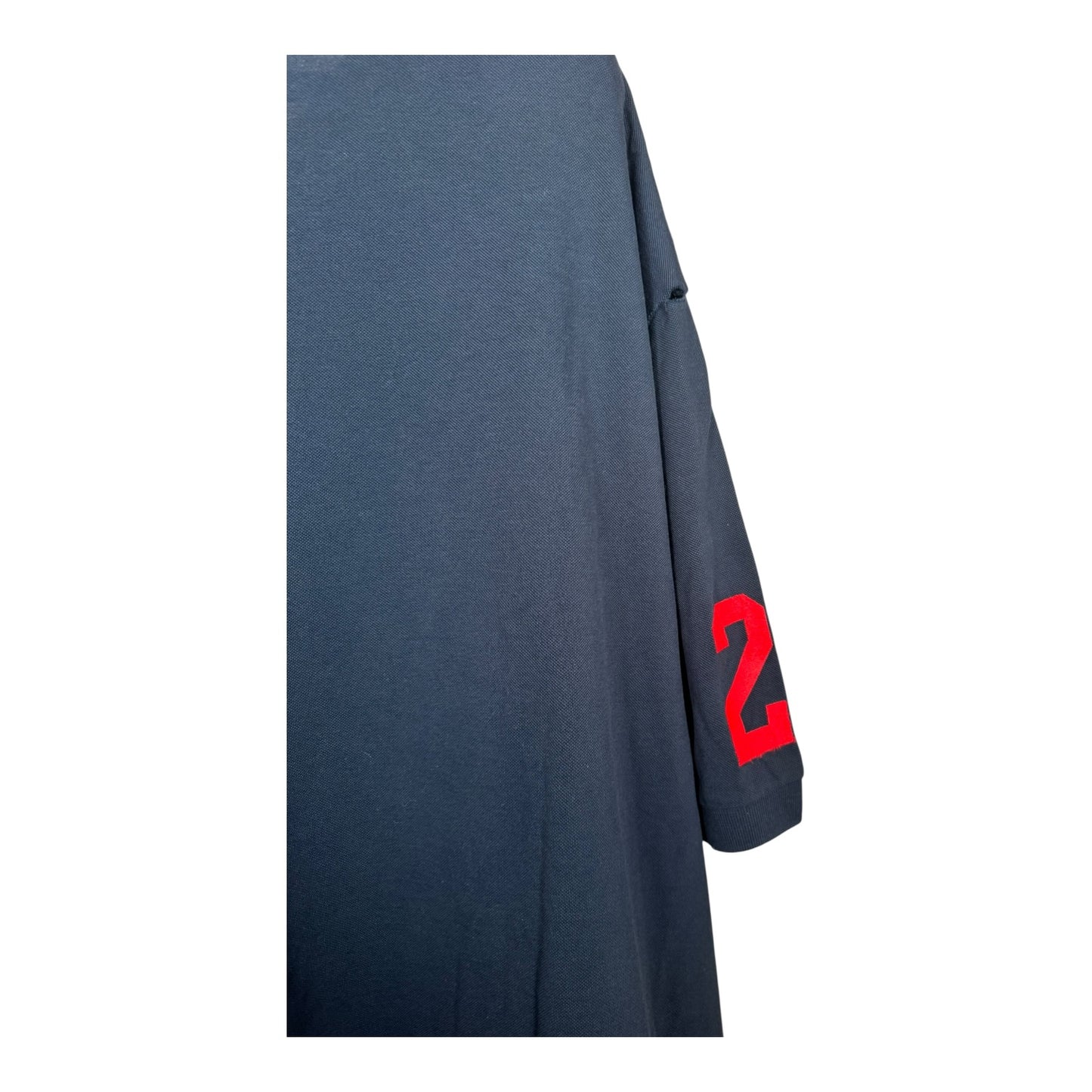 Balenciaga Navy Distressed Polo