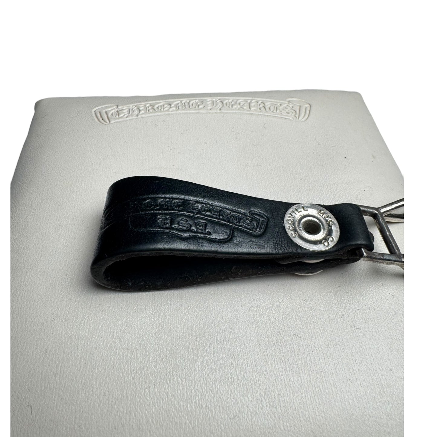 Chrome Hearts Floralball Leather Belt Loop