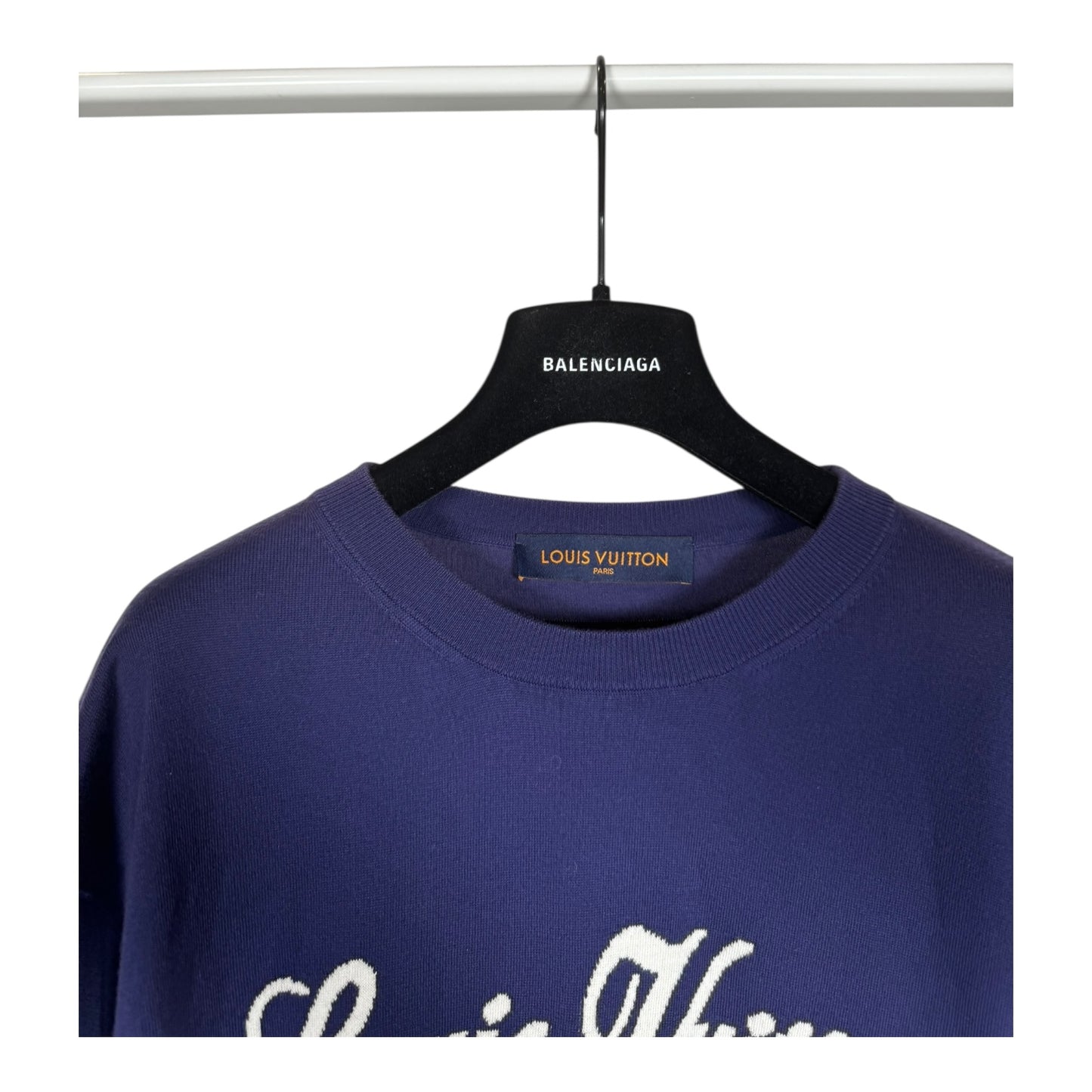 Louis Vuitton Cursive Logo Knit T-Shirt