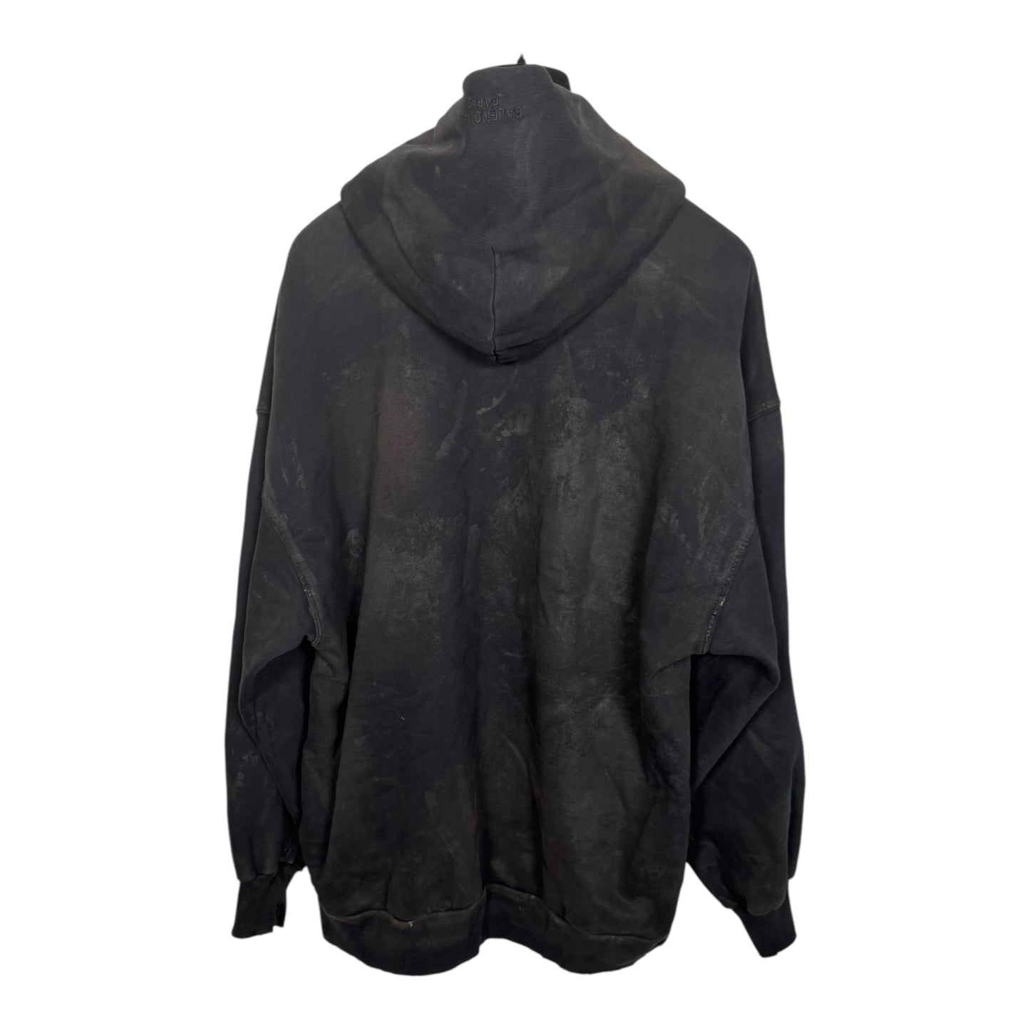 Balenciaga Mudwash Zip-Up Hoodie
