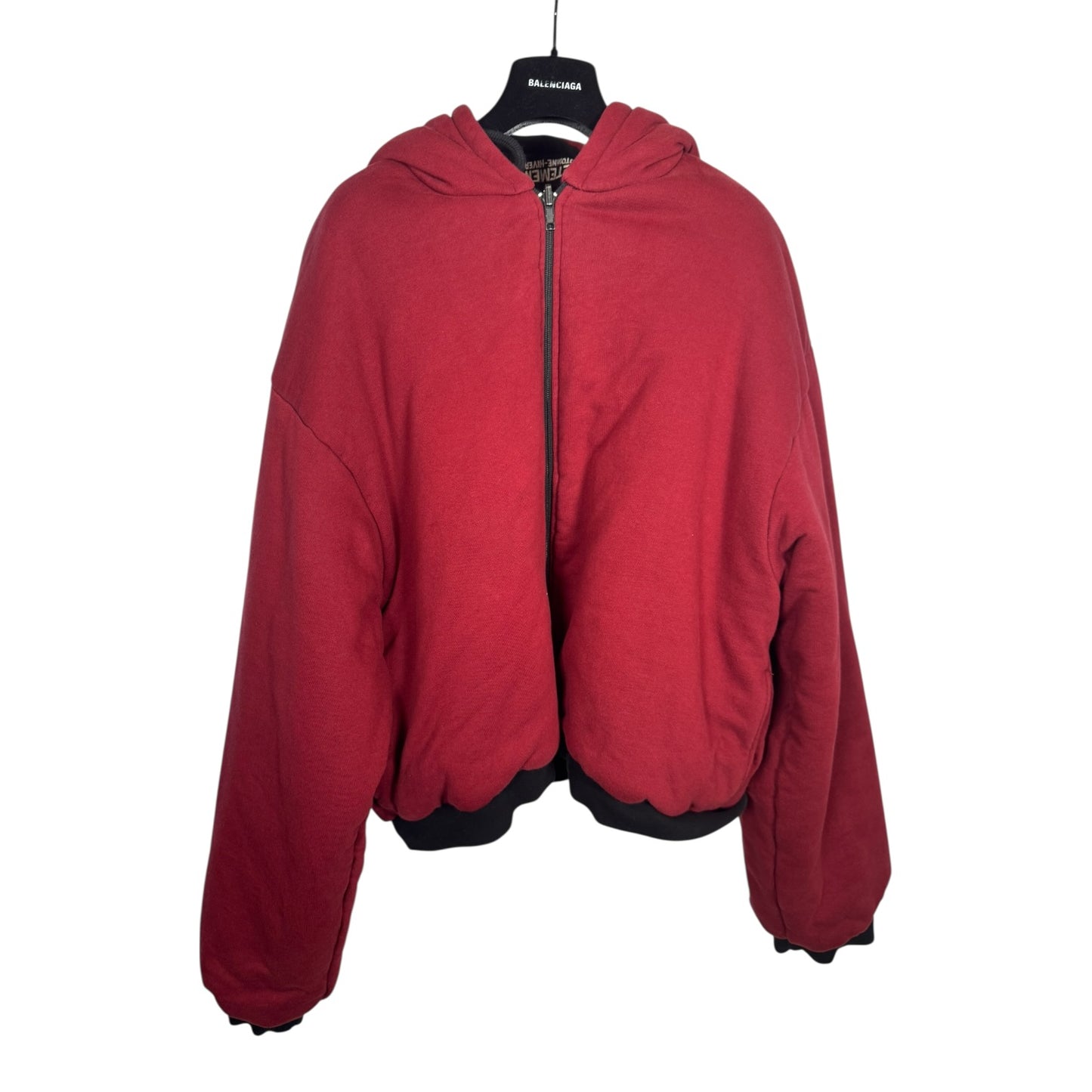 Vetements TFD Heavy Zip-Up Hoodie