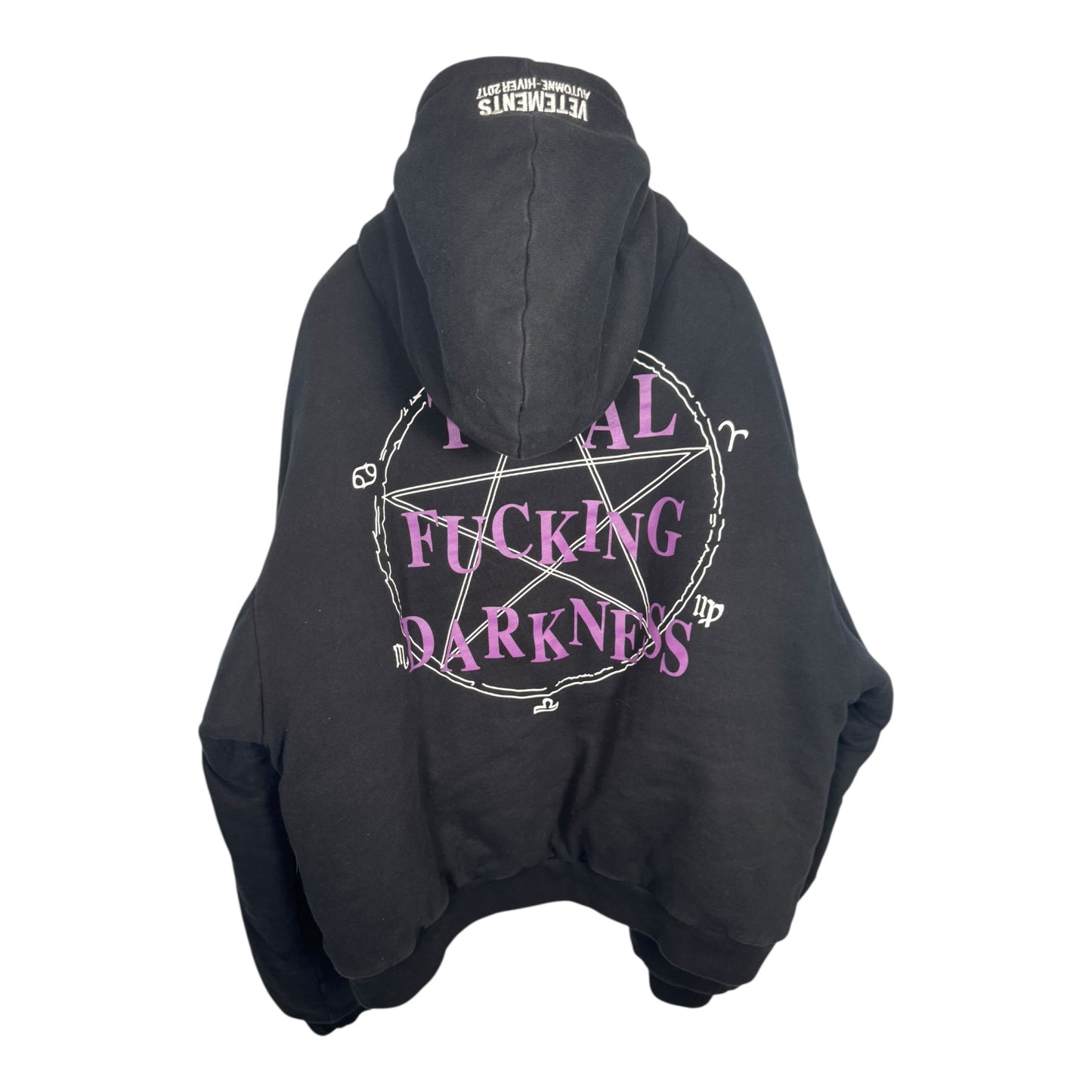 Vetements TFD Heavy Zip-Up Hoodie