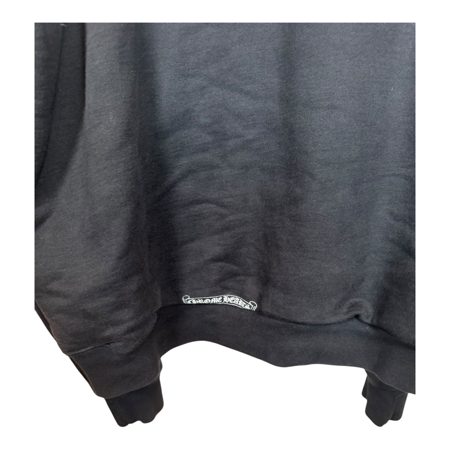 Chrome Hearts Scroll Logo Thermal Zip-Up Hoodie