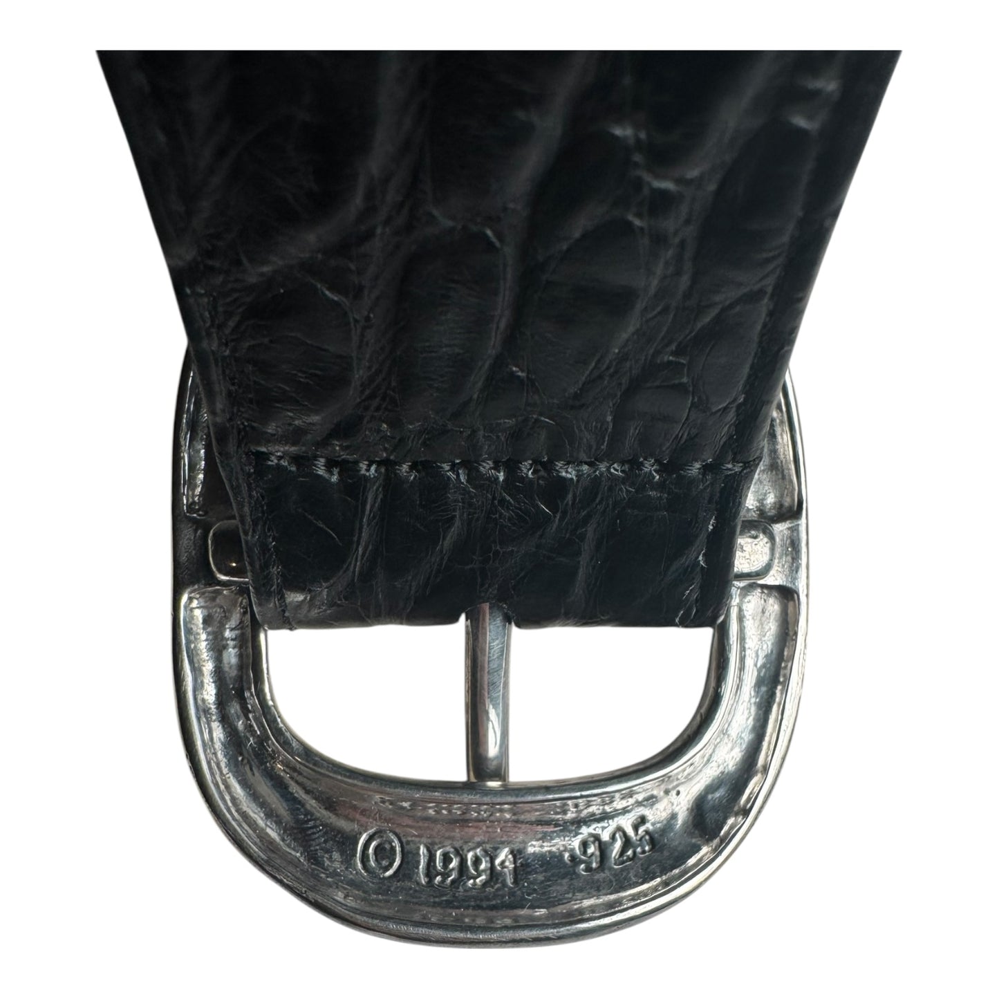Chrome Hearts Silver Tip Alligator Gunslinger Belt