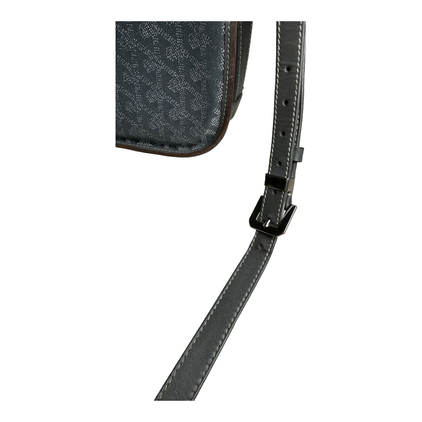 Goyard Belvedere Messenger MM Grey Crossbody Bag